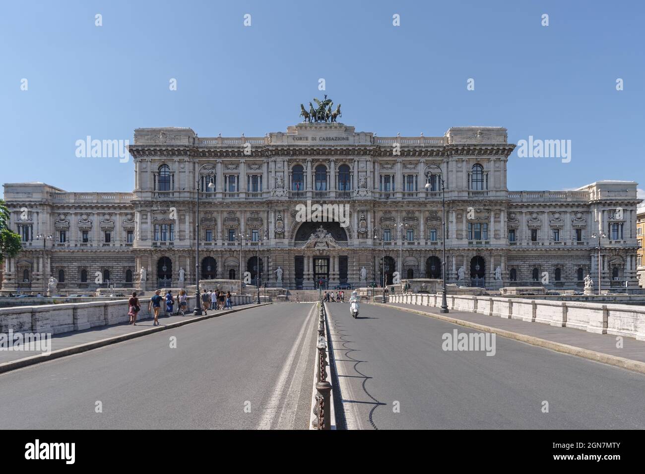 Baroque style building of the Corte di Cassazione the highest court of appeal of last resort in Rome Stock Photo