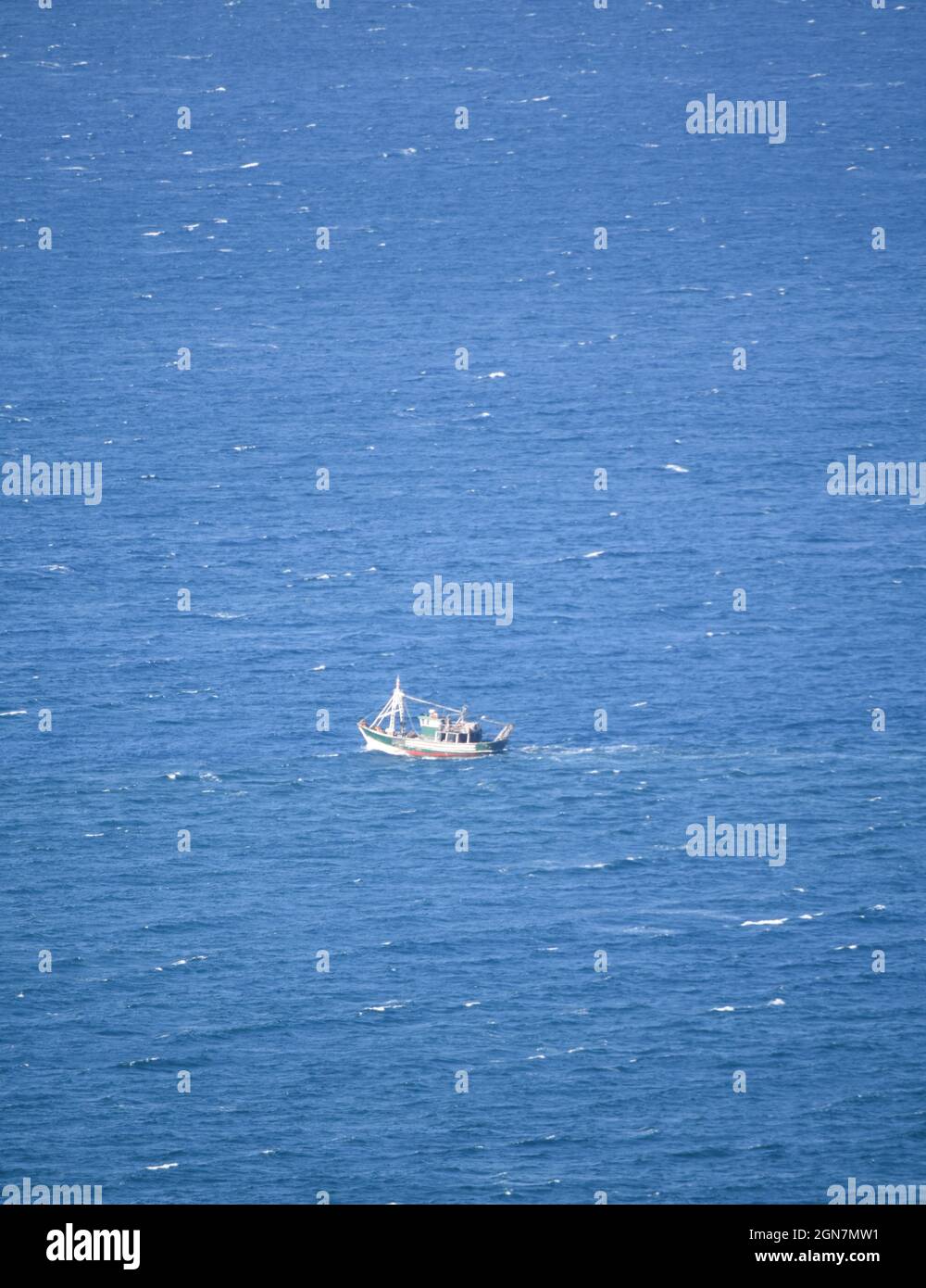 Traditional fishing boat in the Mediterranean sea Stock Photo - Alamy