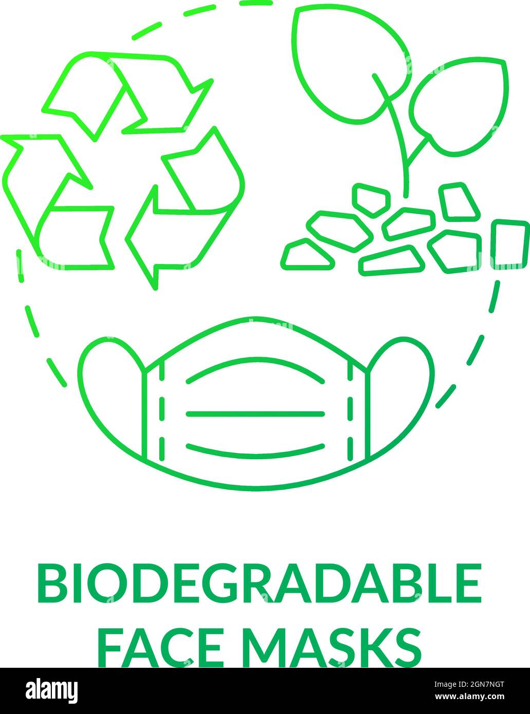 Biodegradable surgical masks concept icon Stock Vector Image & Art Alamy