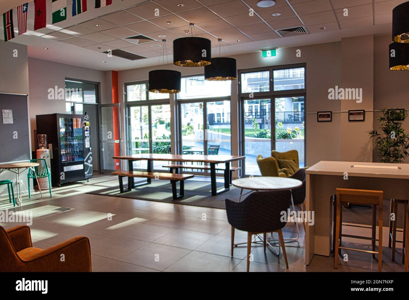 SYDNEY, AUSTRALIA - Jun 05, 2020: A beautiful shot of a foyer in a ...