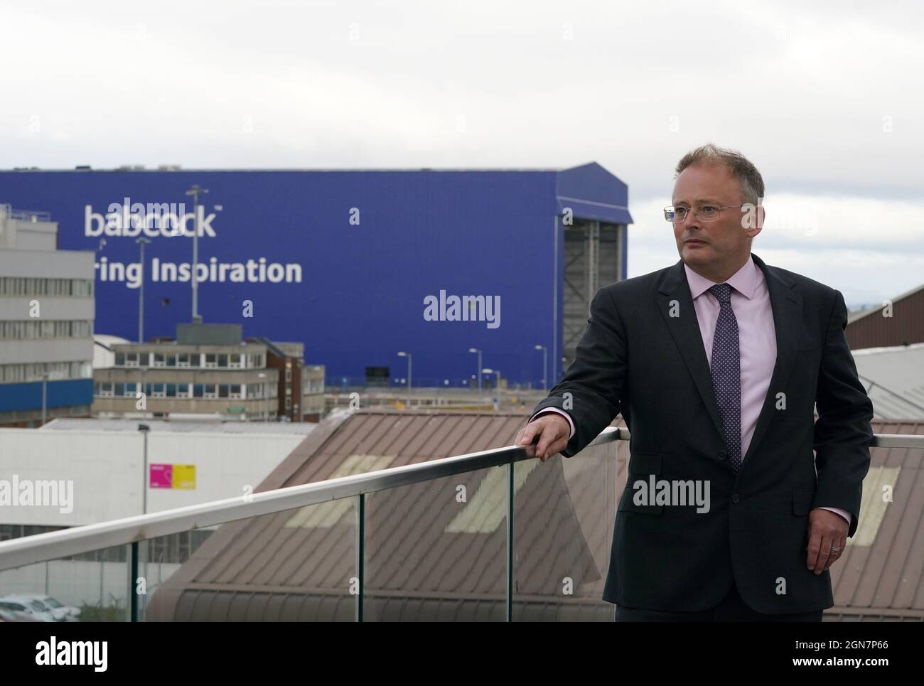 Babcock CEO David Lockwood ahead of a frigate steel cutting ceremony