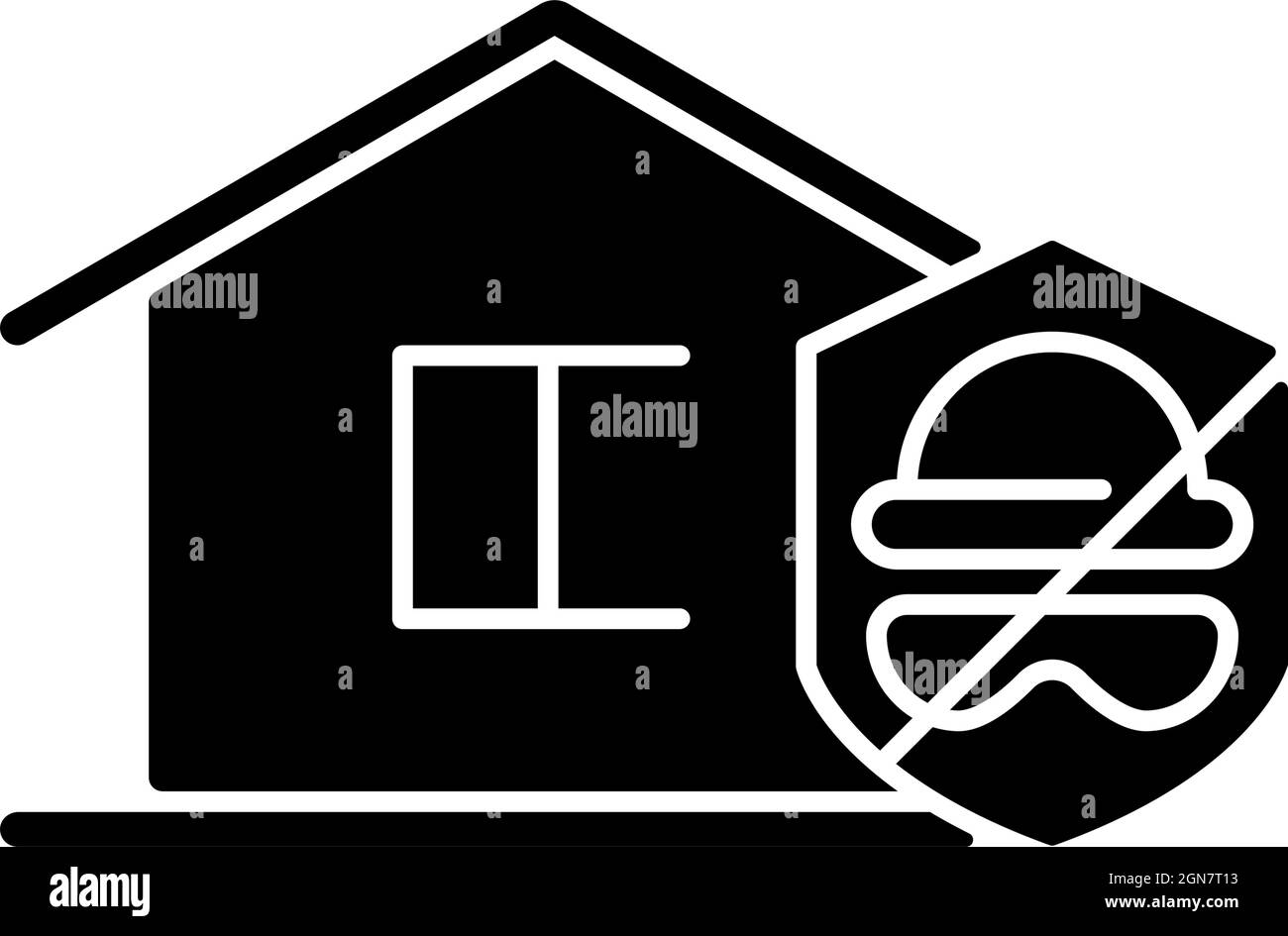 Security against burglary black glyph icon Stock Vector Image & Art - Alamy