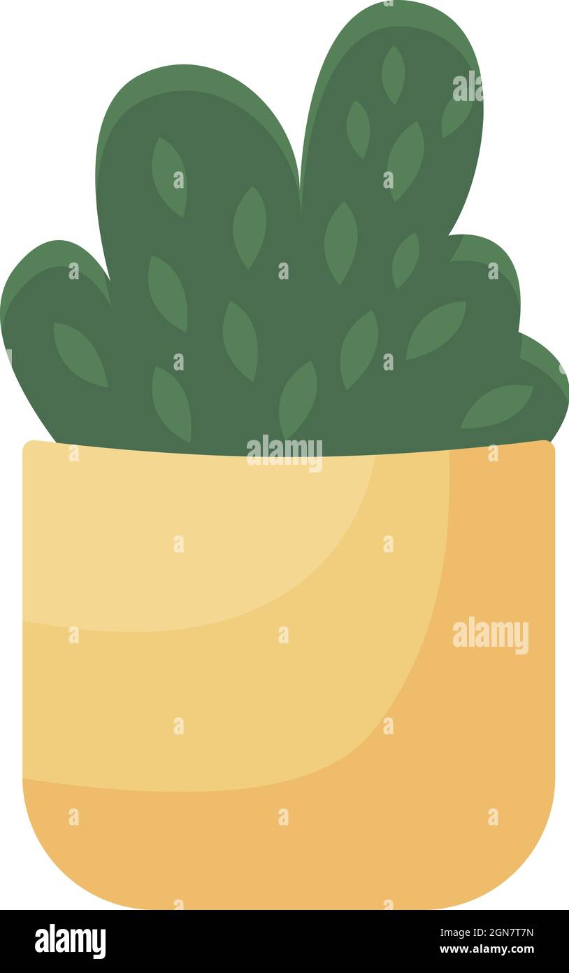 Potted hedge semi flat color vector object Stock Vector