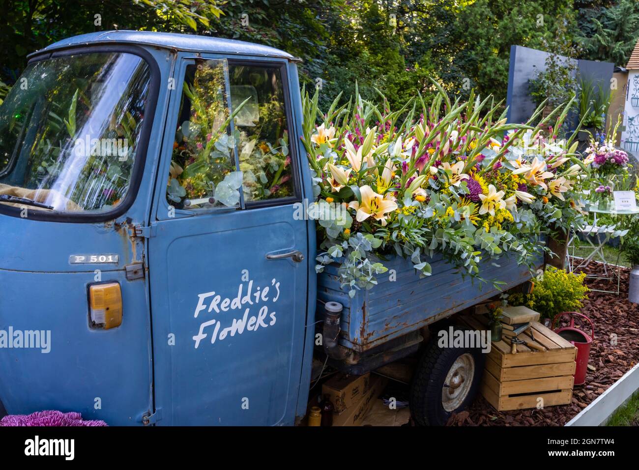 Freddie's Flowers exhibit and stand at RHS Chelsea Flower Show, held in