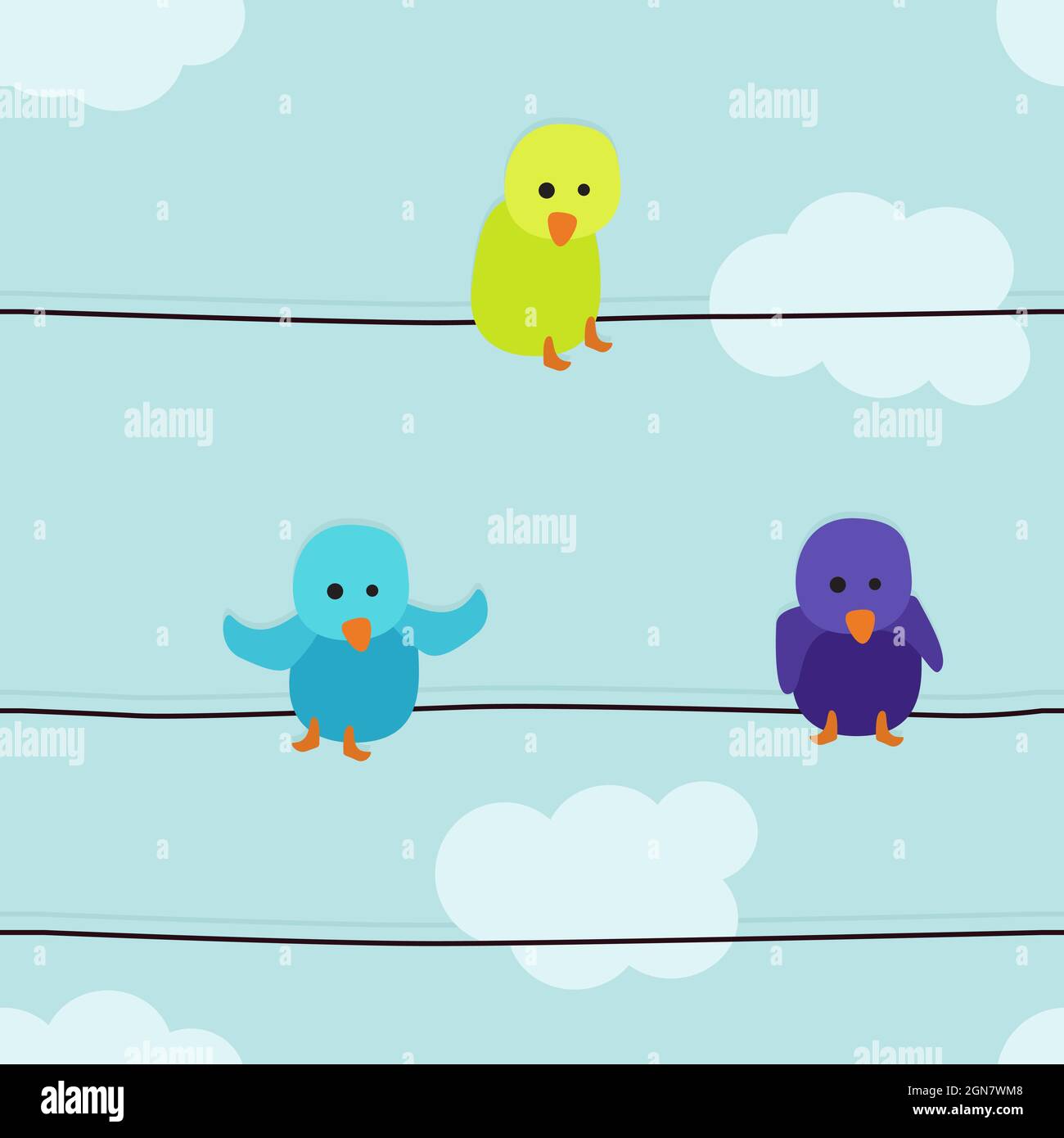 Birds - vector background Stock Vector Image & Art - Alamy