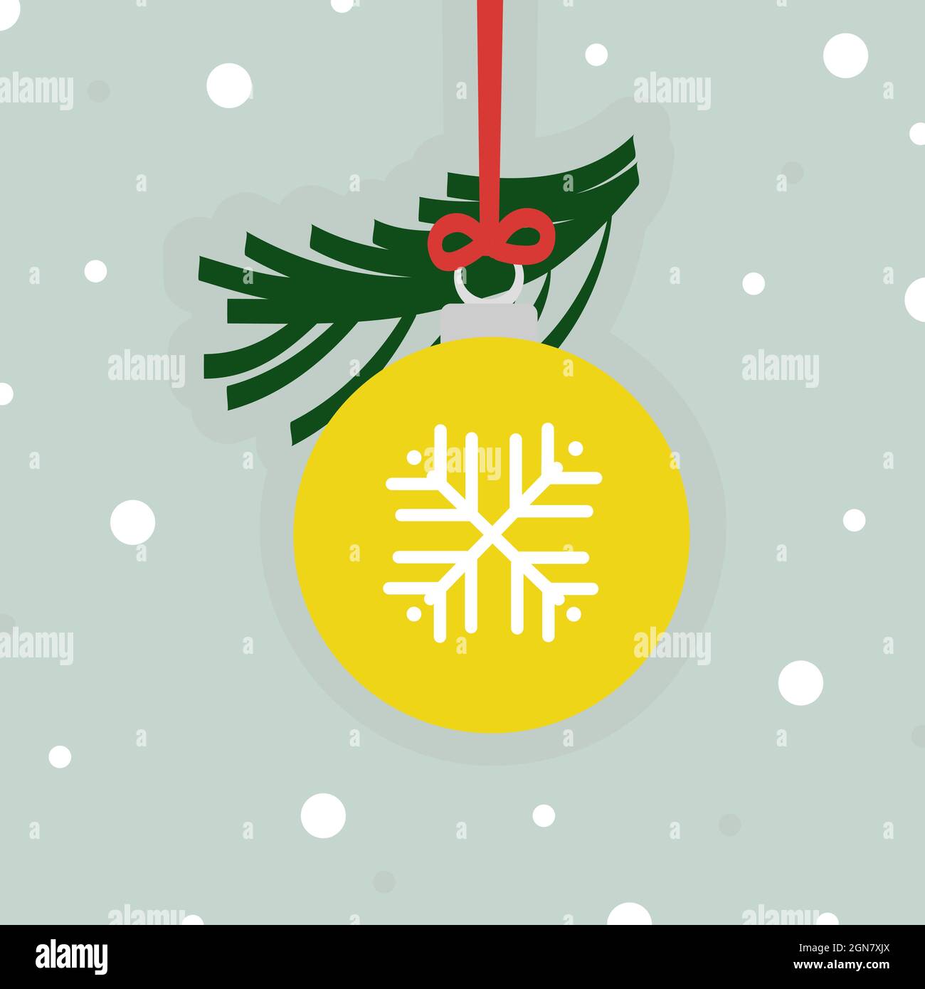 Christmas ball - vector illustration Stock Vector Image & Art - Alamy