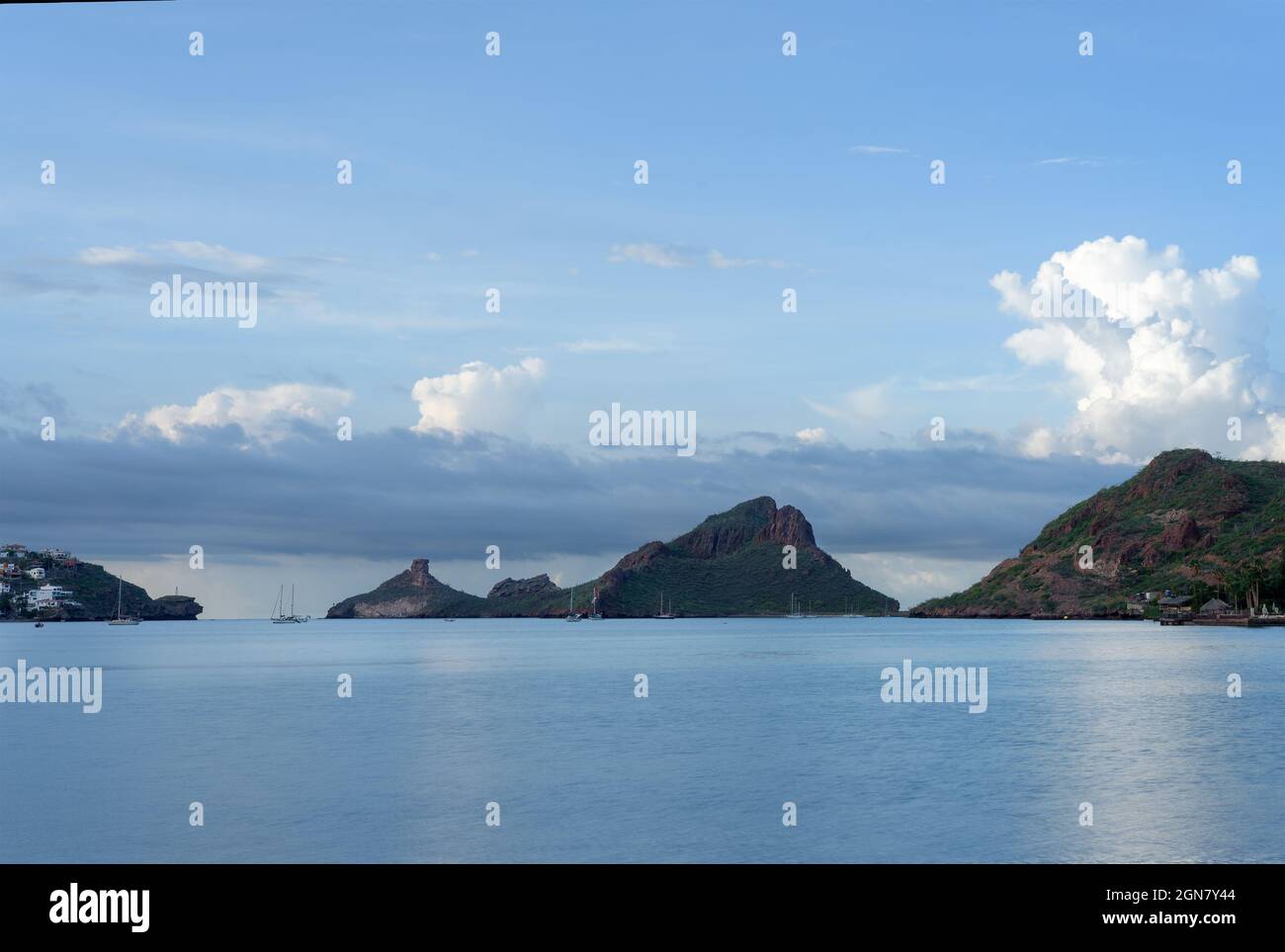 SAN CARLOS BEACH, SONORA / MEXICO - AUGUST 08, 2021. Beautiful morning ...