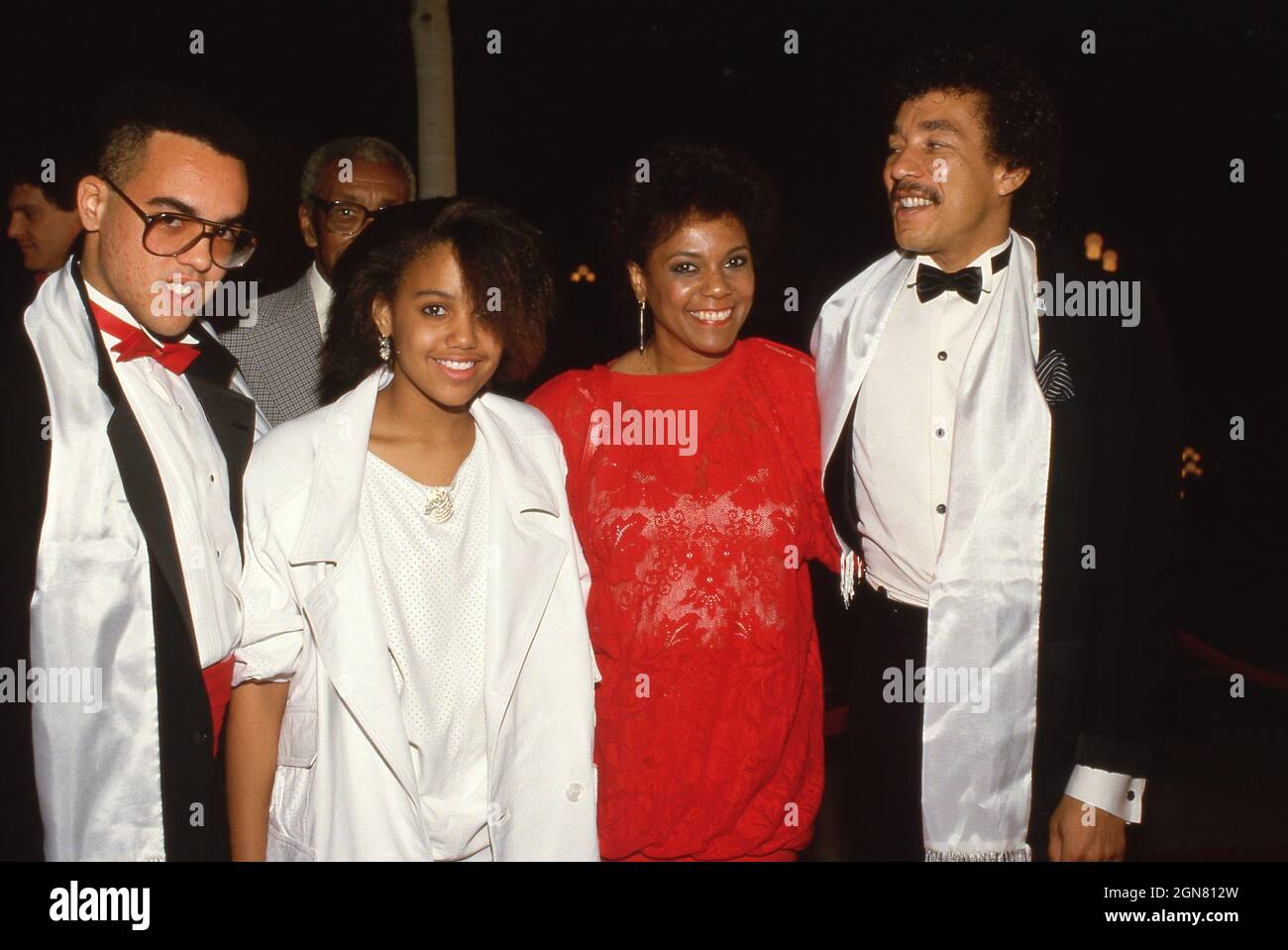 Smokey Robinson with children and Claudette Rogers Circa 1980's  Credit: Ralph Dominguez/MediaPunch Stock Photo