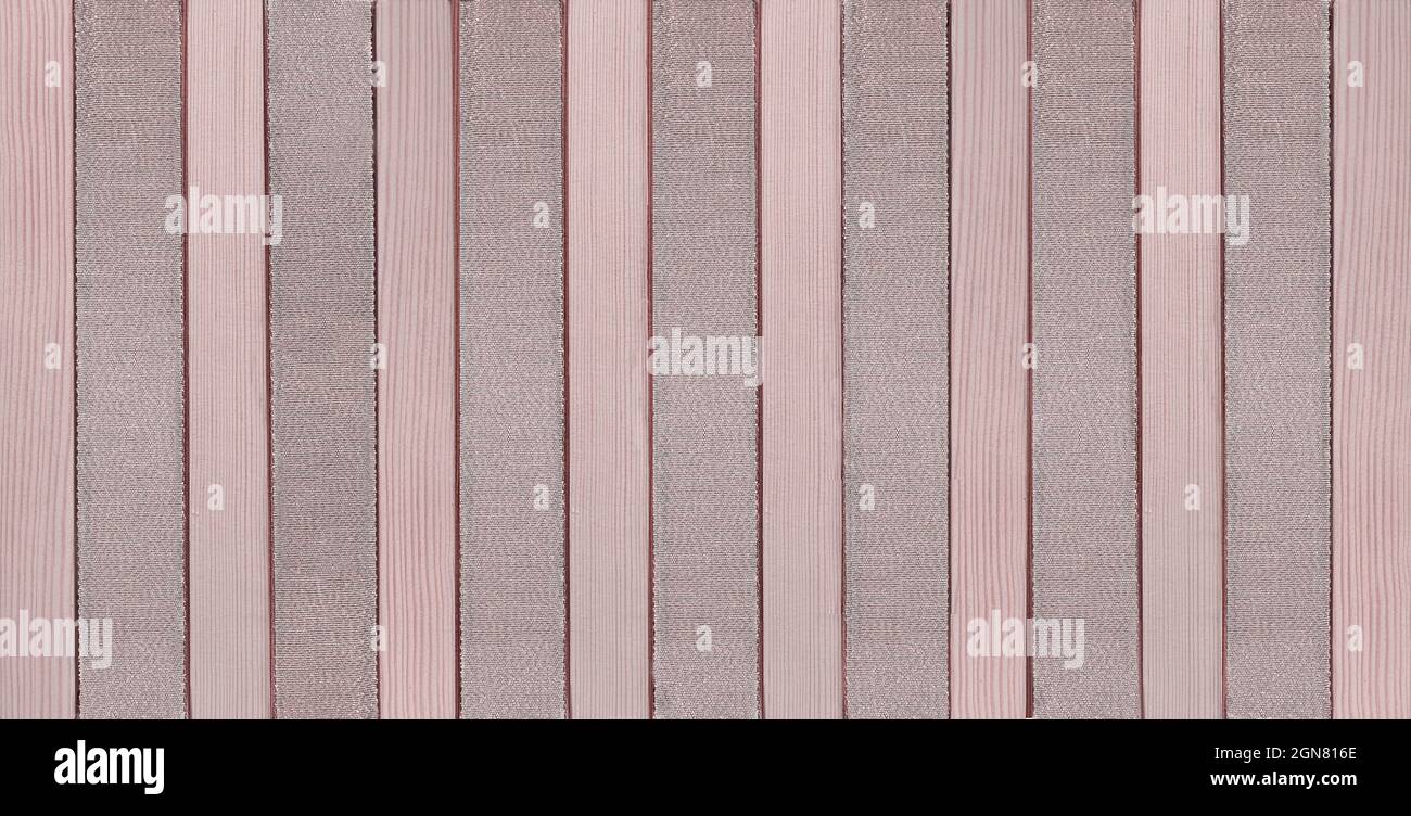 Elegant striped wallpaper for apartment wall decor. Holiday background for Christmas, New Year, birthday, March 8, Valentine. For scrap booking. Pink Stock Photo