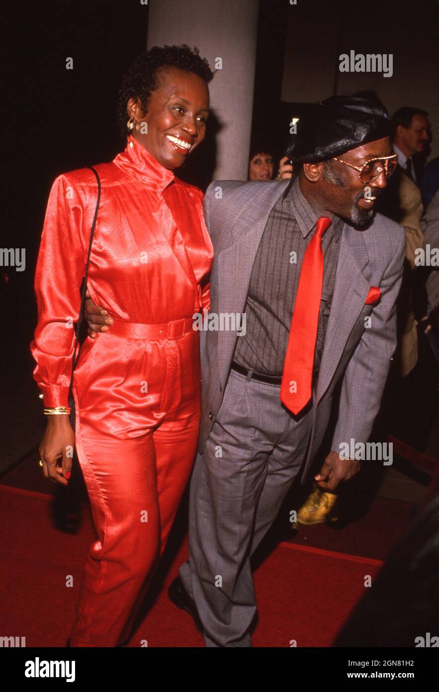 Garrett Morris and girlfriend Freda at the "Murder, She Wrote" 100th Episode Celebration on