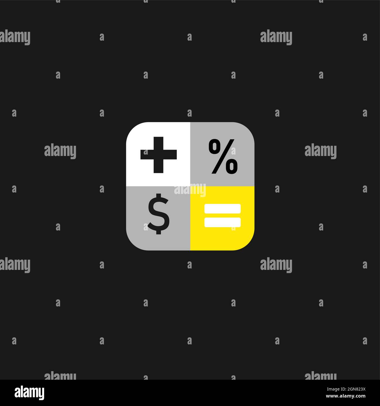 Calculator app icon vector illustration Stock Vector