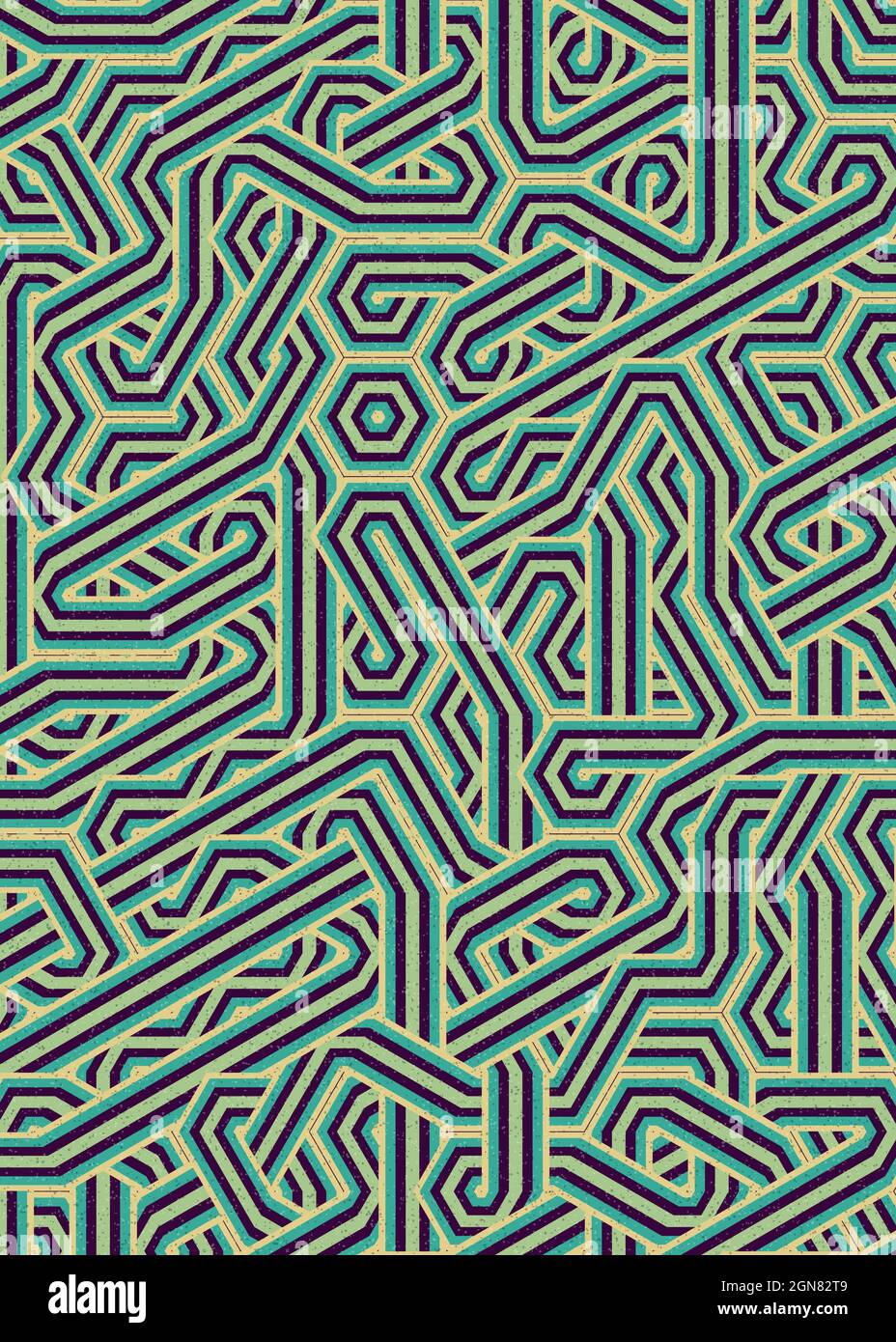 Computer-generated Hexagon Tile Connection art background design ...