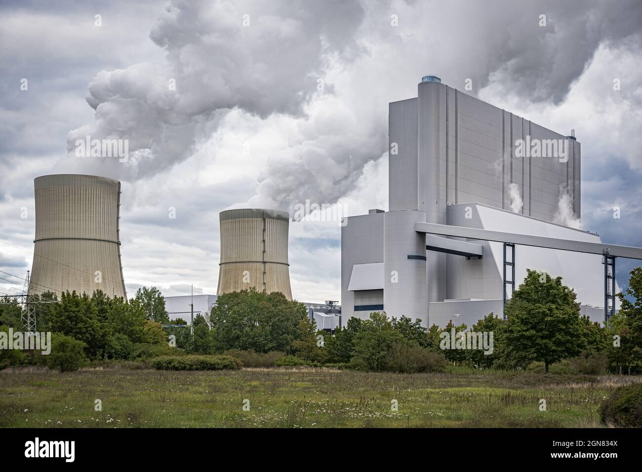 Schwarze Pumpe power plant in Germany Stock Photo
