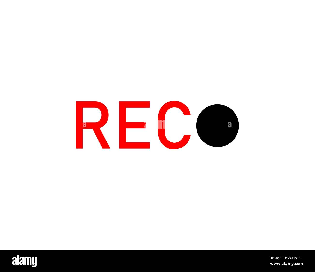 Recording sign icon. Red logo recording symbol, rec icon Stock Vector Image  & Art - Alamy