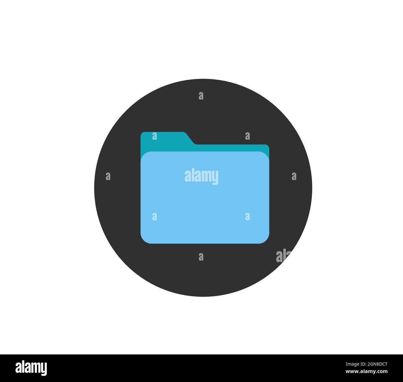 folder icon isolated on white background, folder vector sing Stock ...