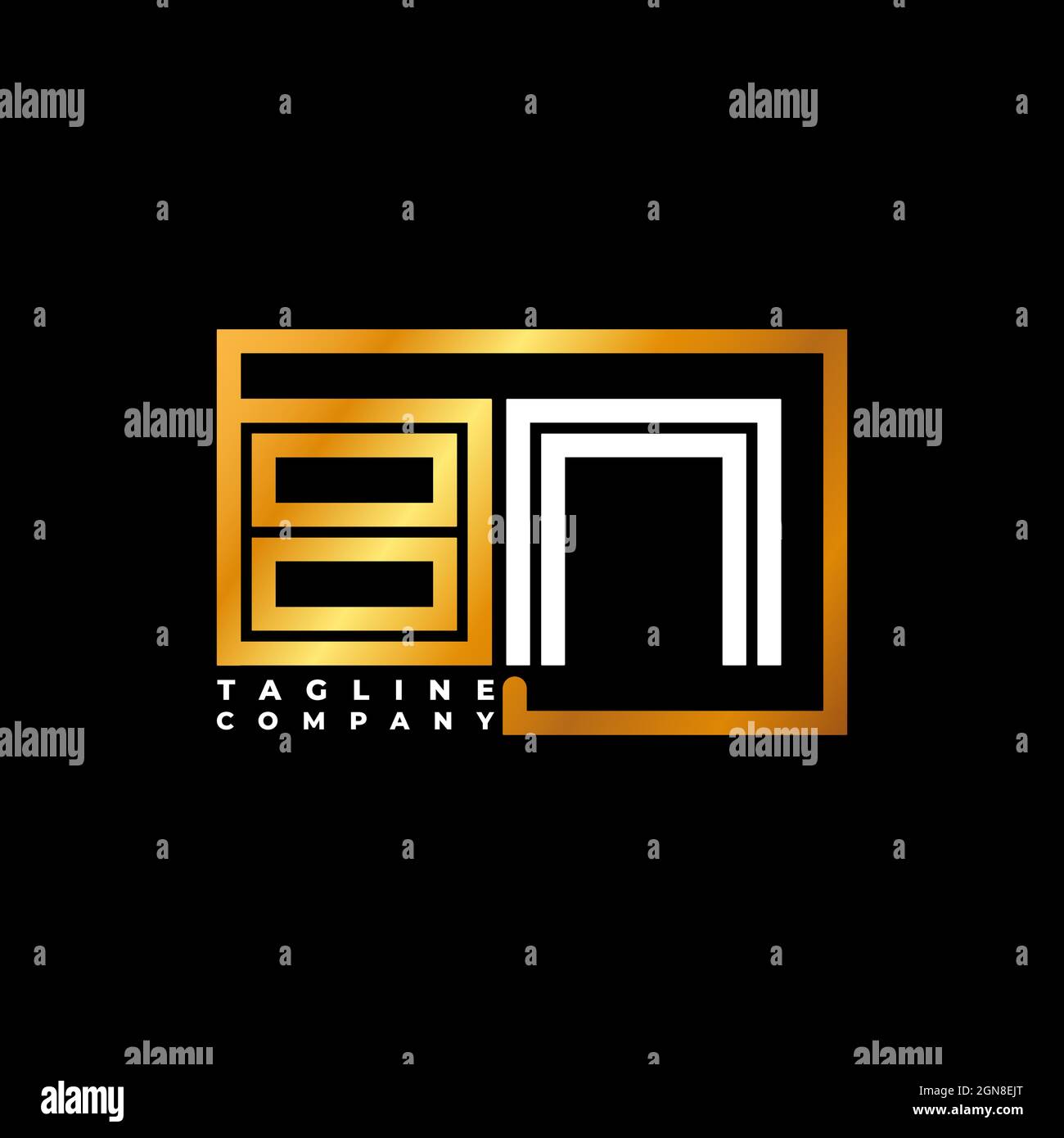 BS Logo letter Geometric Photograph Camera shape style template vector Stock Vector