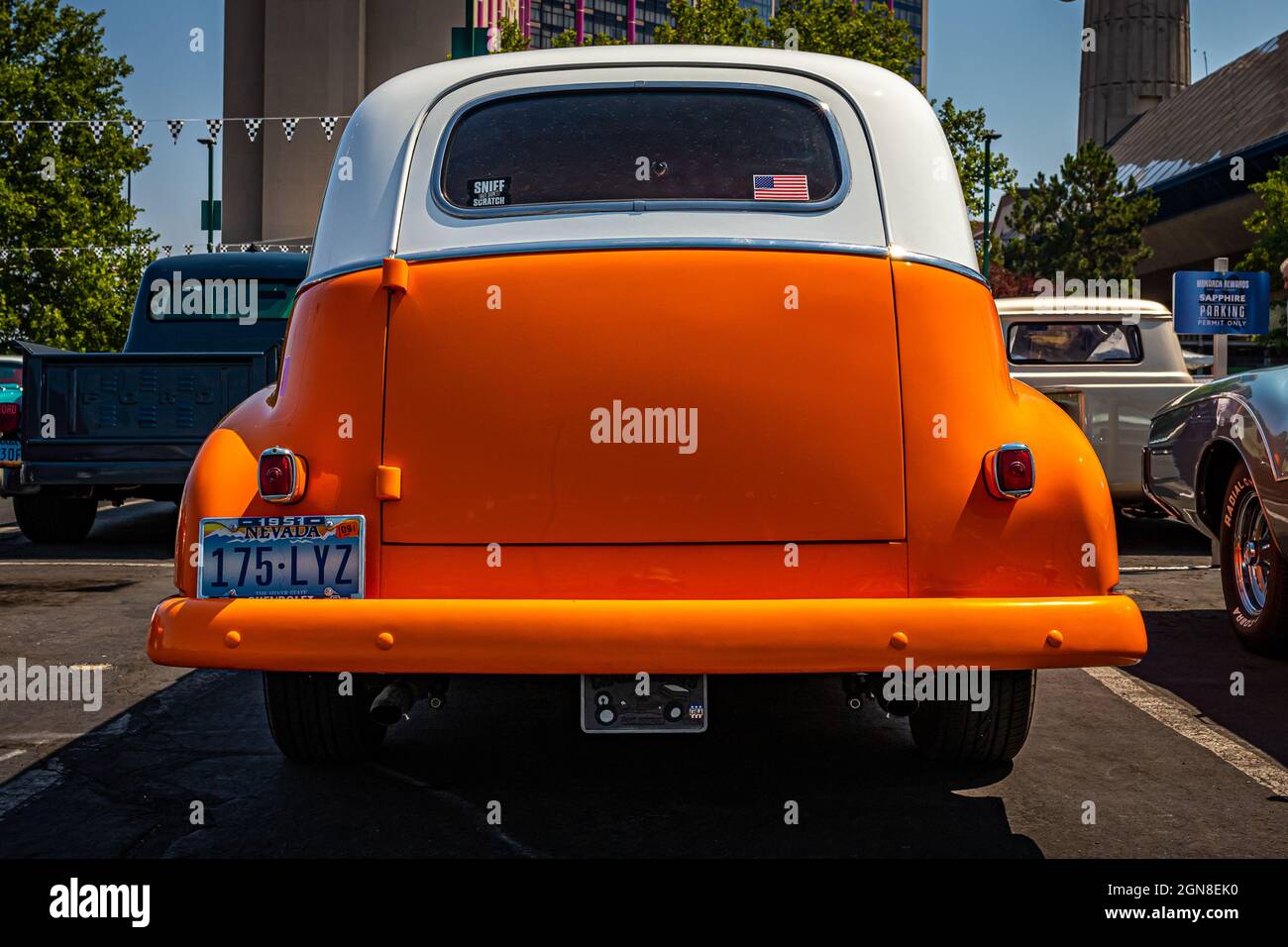 Reno, NV August 3, 2021 1951 Chevrolet Sedan Delivery at a local car