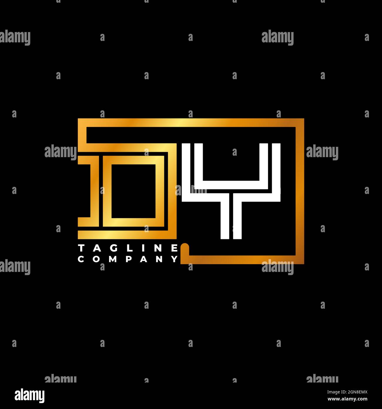 EM Logo letter Geometric Photograph Camera shape style template vector Stock Vector