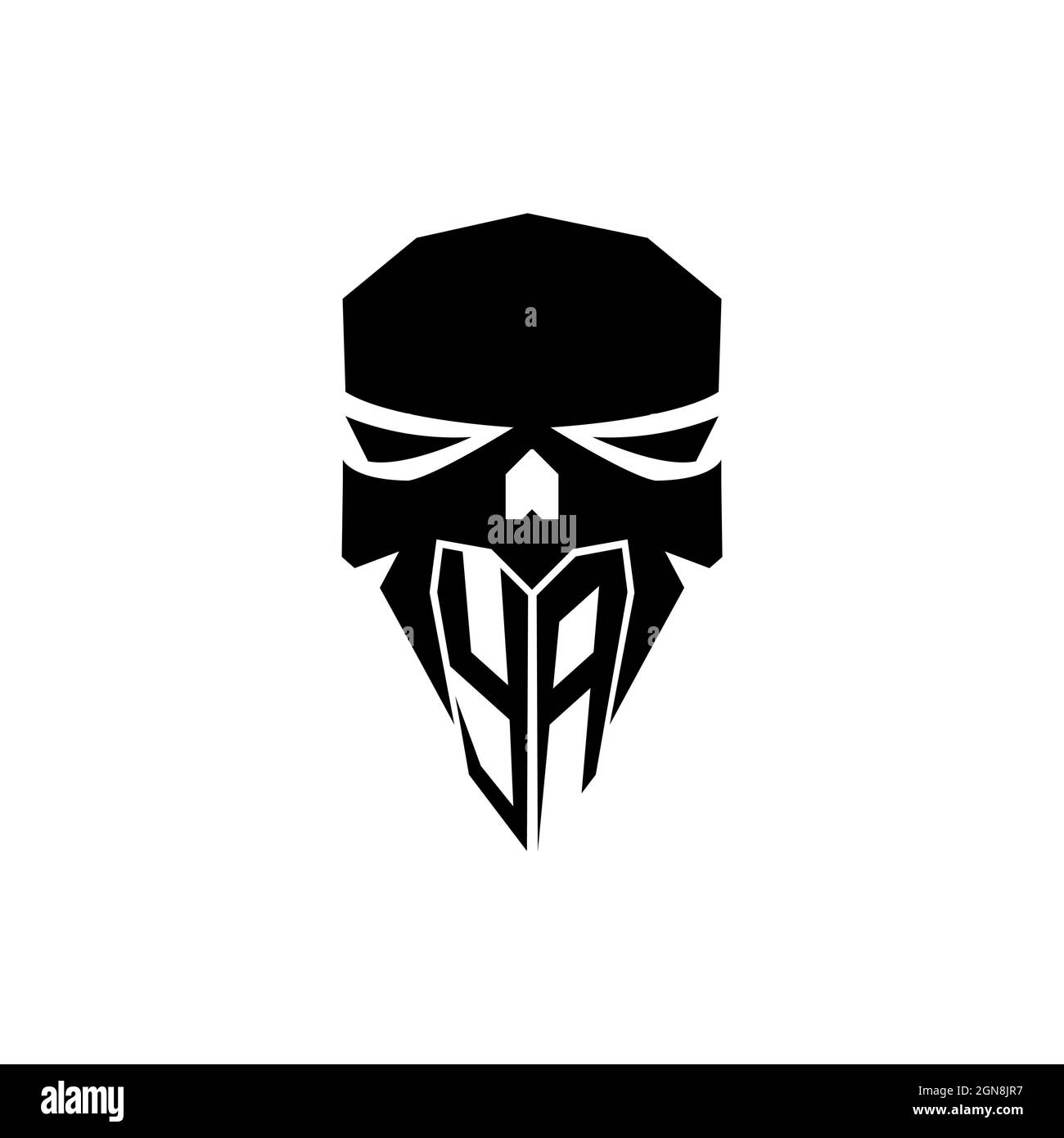 YA Initial ESport gaming logo. Modern head Skull shape template vector logo Stock Vector