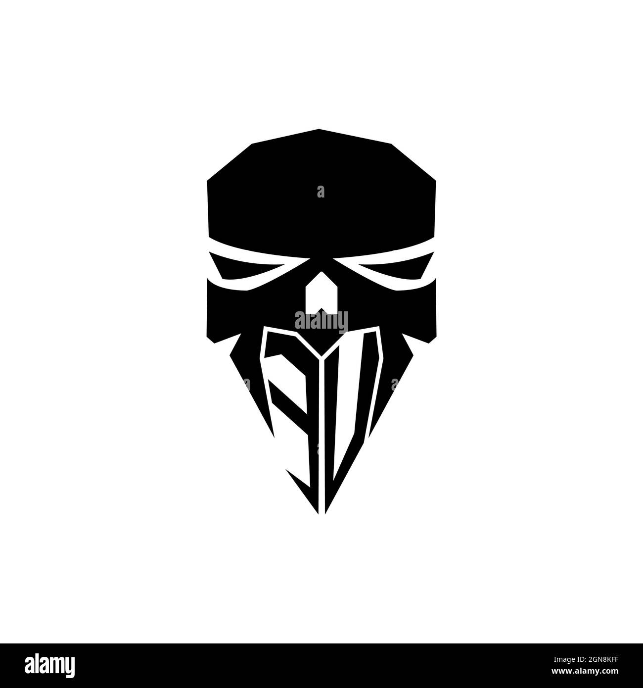EV Initial ESport gaming logo. Modern head Skull shape template vector logo Stock Vector