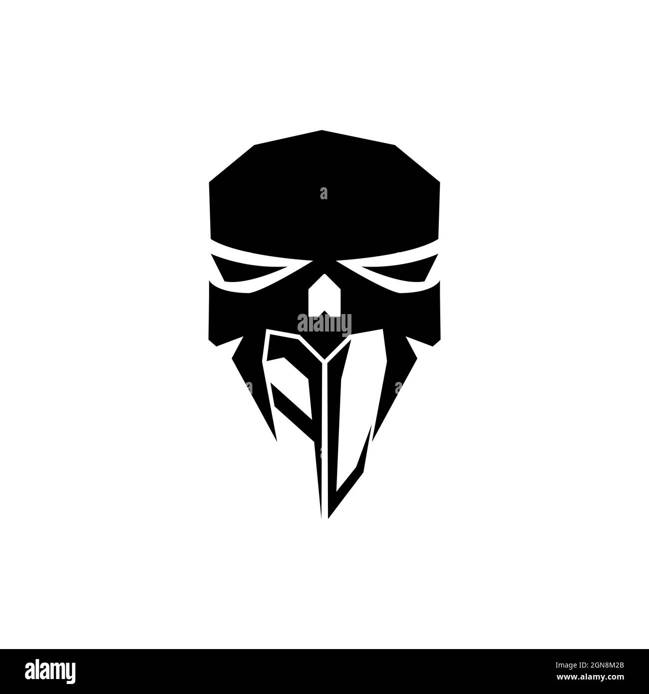 FJ Initial ESport gaming logo. Modern head Skull shape template vector logo Stock Vector