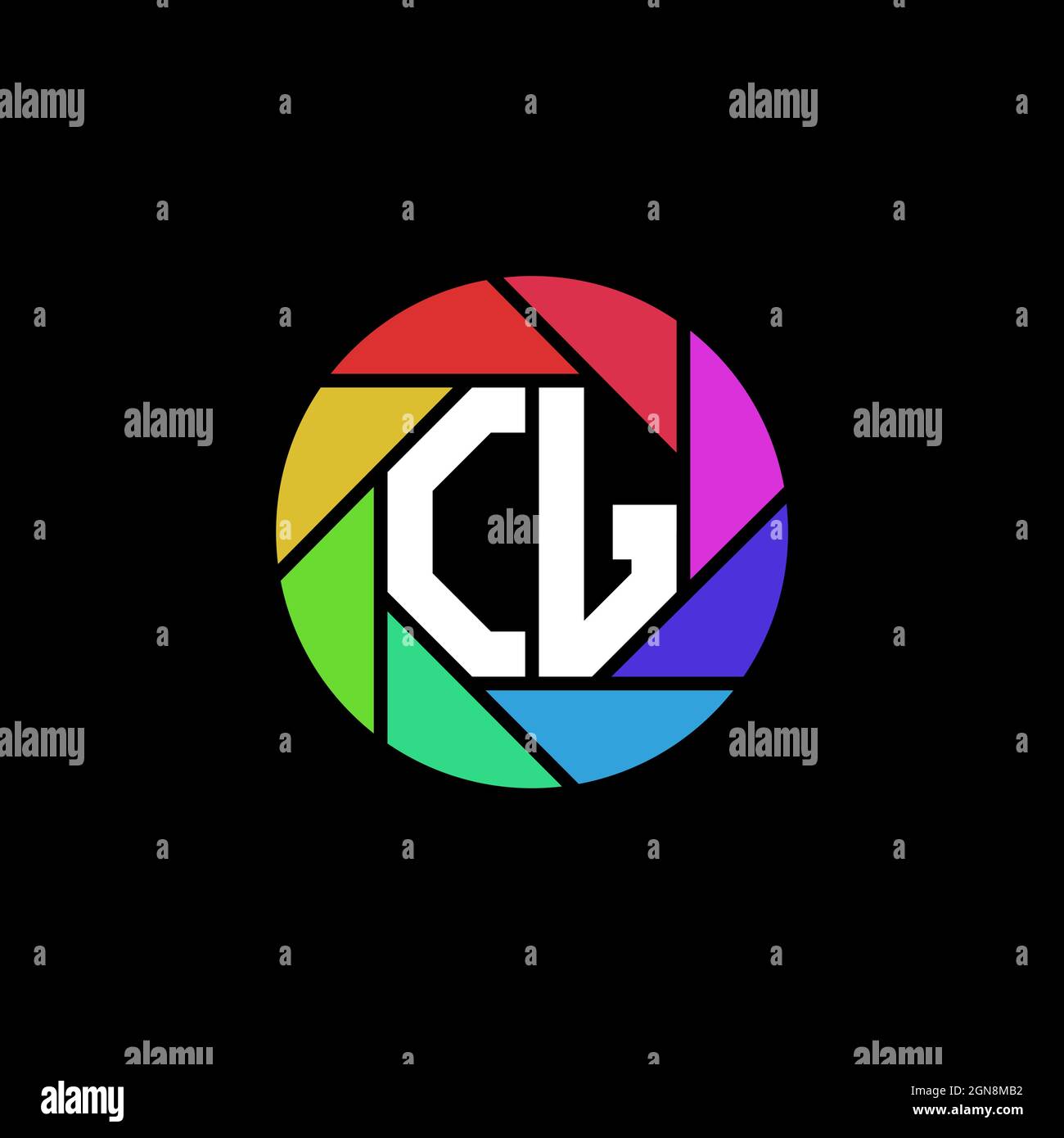 CJ Initial ESport gaming logo. Modern head Skull shape template vector logo Stock Vector