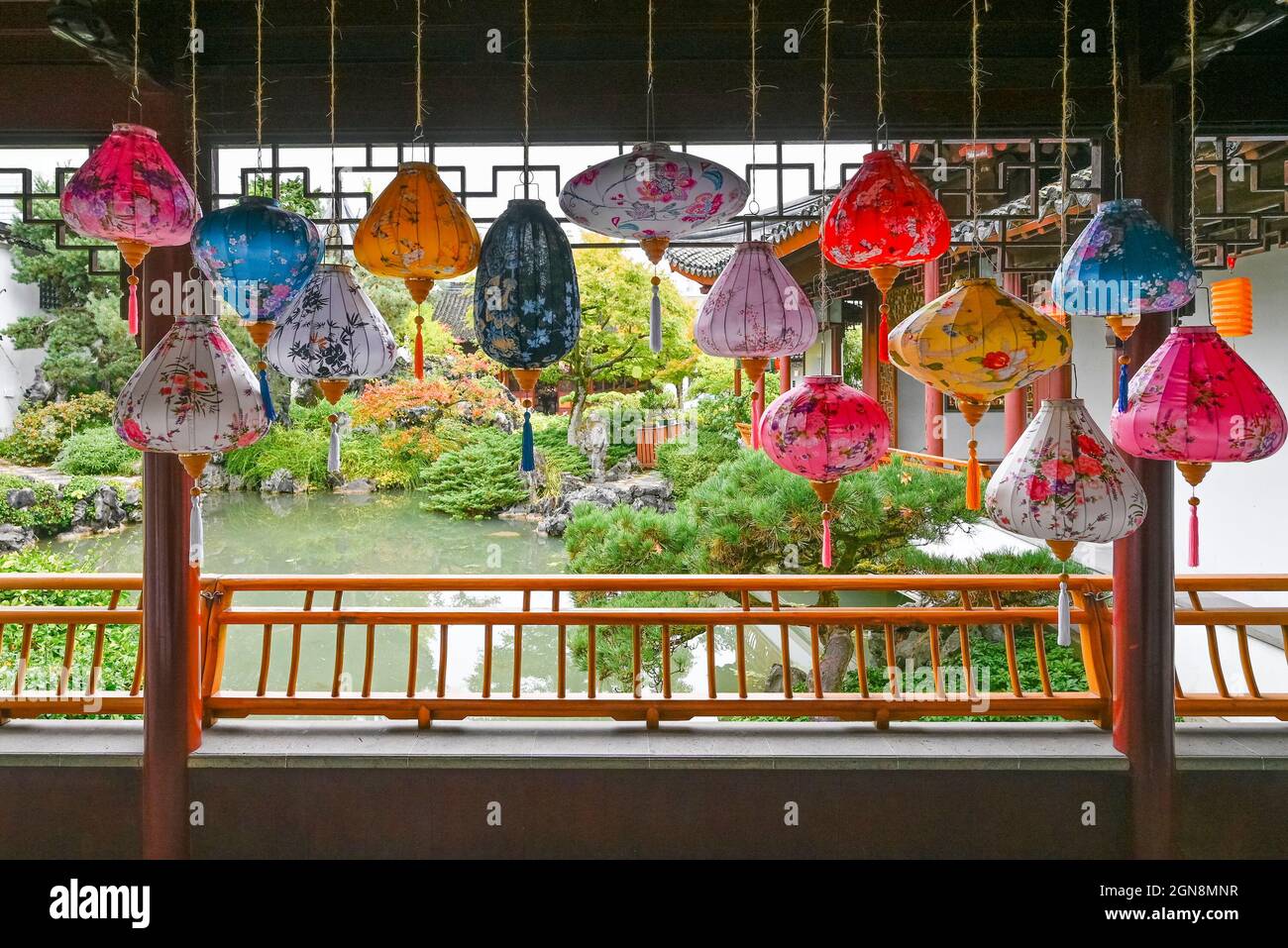 Dr. Sun Yat Sen, Classical Chinese Garden, Vancouver, British Columbia, Canada Stock Photo