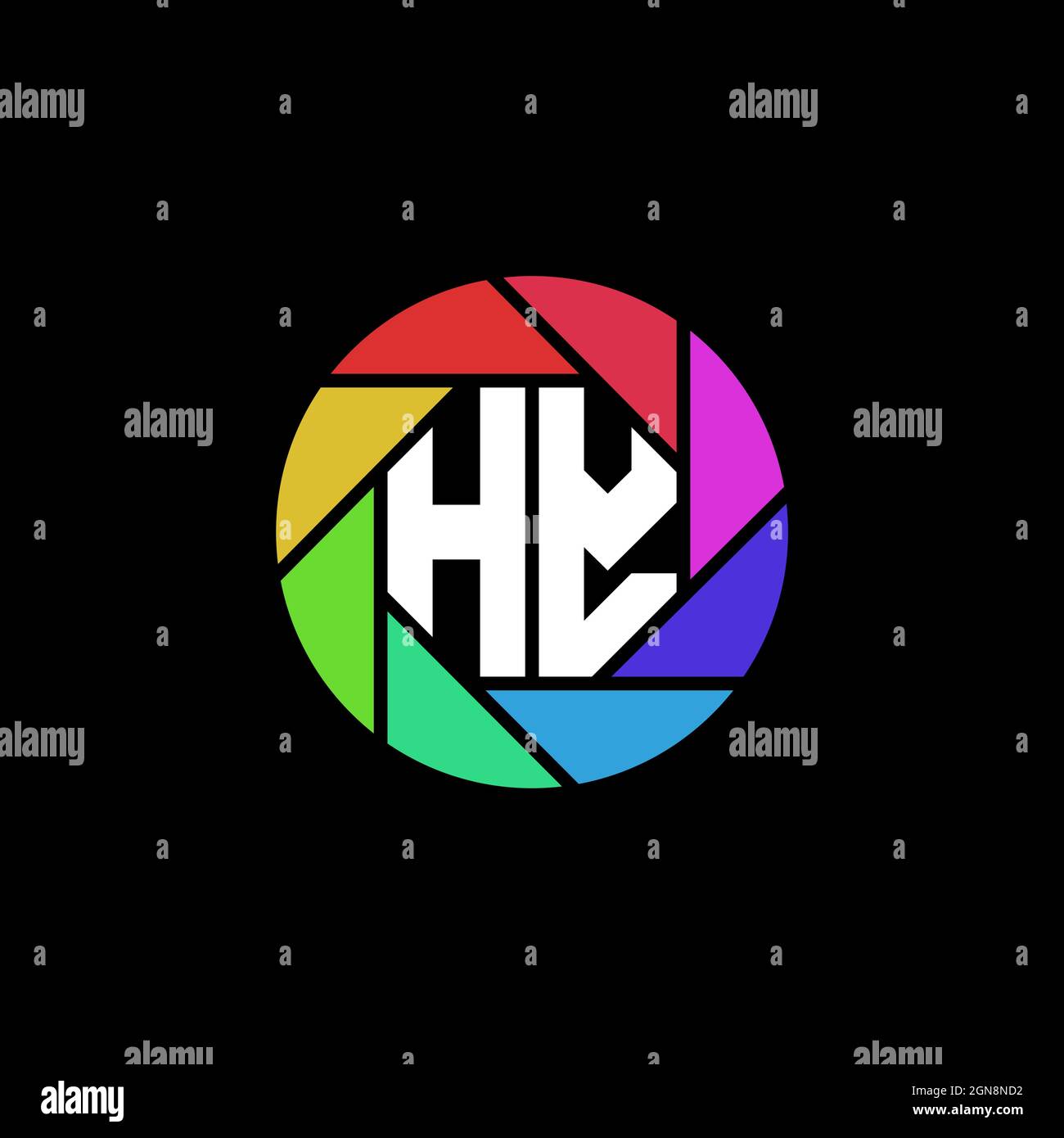 HY Initial ESport gaming logo. Modern head Skull shape template vector logo Stock Vector