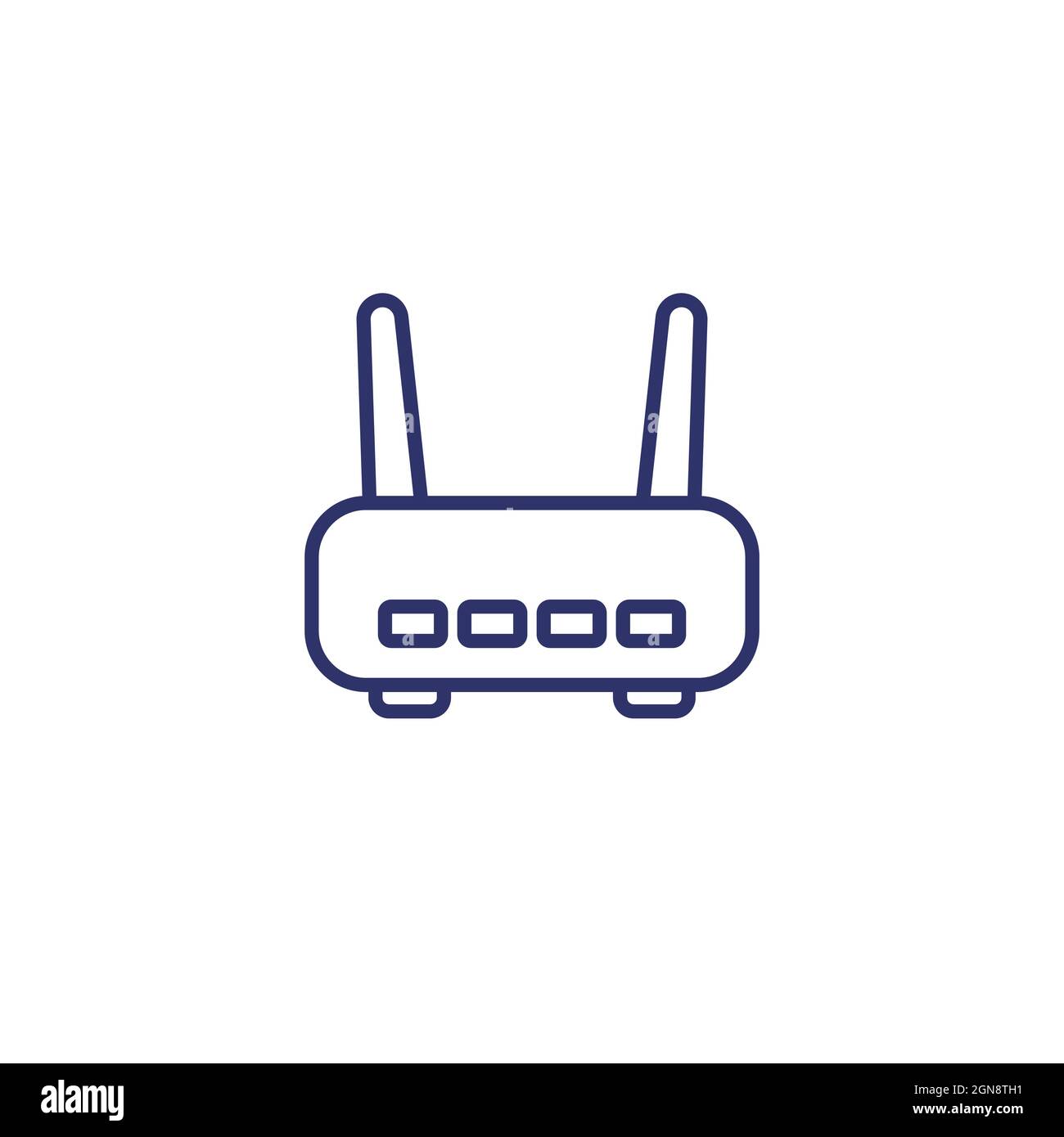 wi-fi router, adsl modem line icon, vector Stock Vector Image & Art - Alamy