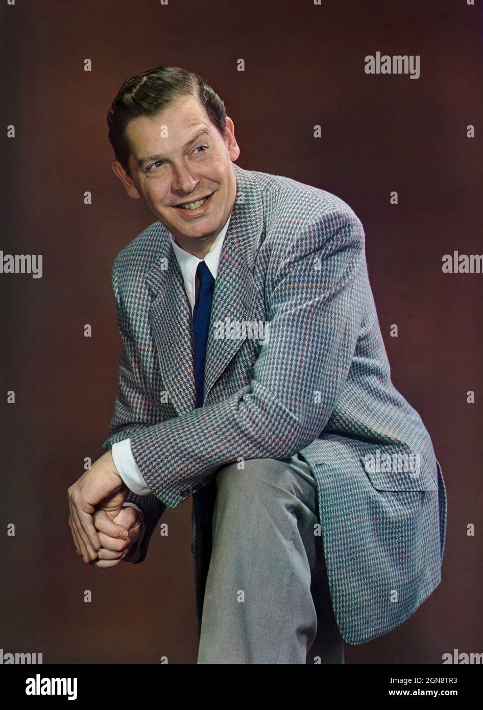 Milton Berle (1908-2002) American Comedian and Actor, full-length Portrait, Harry Warnecke, Gus Schoenbaechler, 1953 Stock Photo