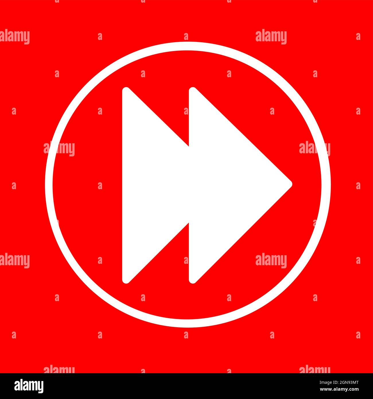Music app icon vector illustration, forward music icon, vector design of forwarding music Stock Vector