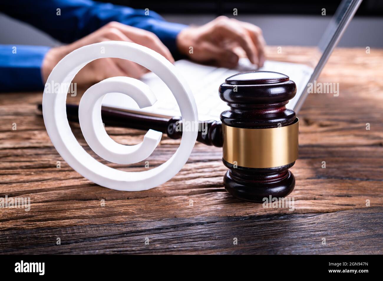 Trademark Law Brand Patent Legislation And Justice Rights Stock Photo