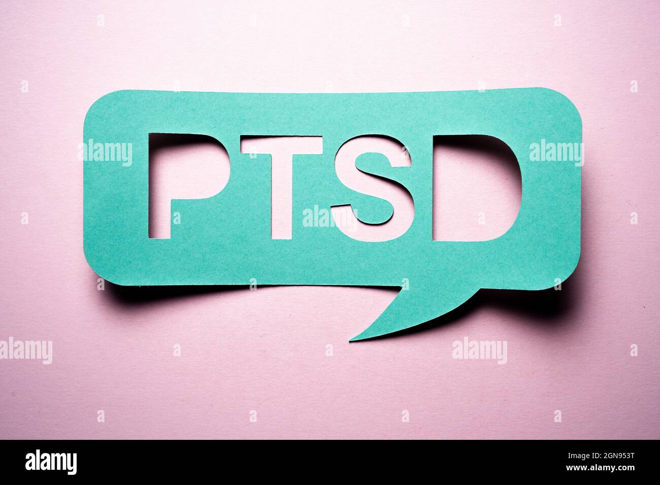PTSD Soldier Trauma. Post Traumatic Depression Awareness Stock Photo