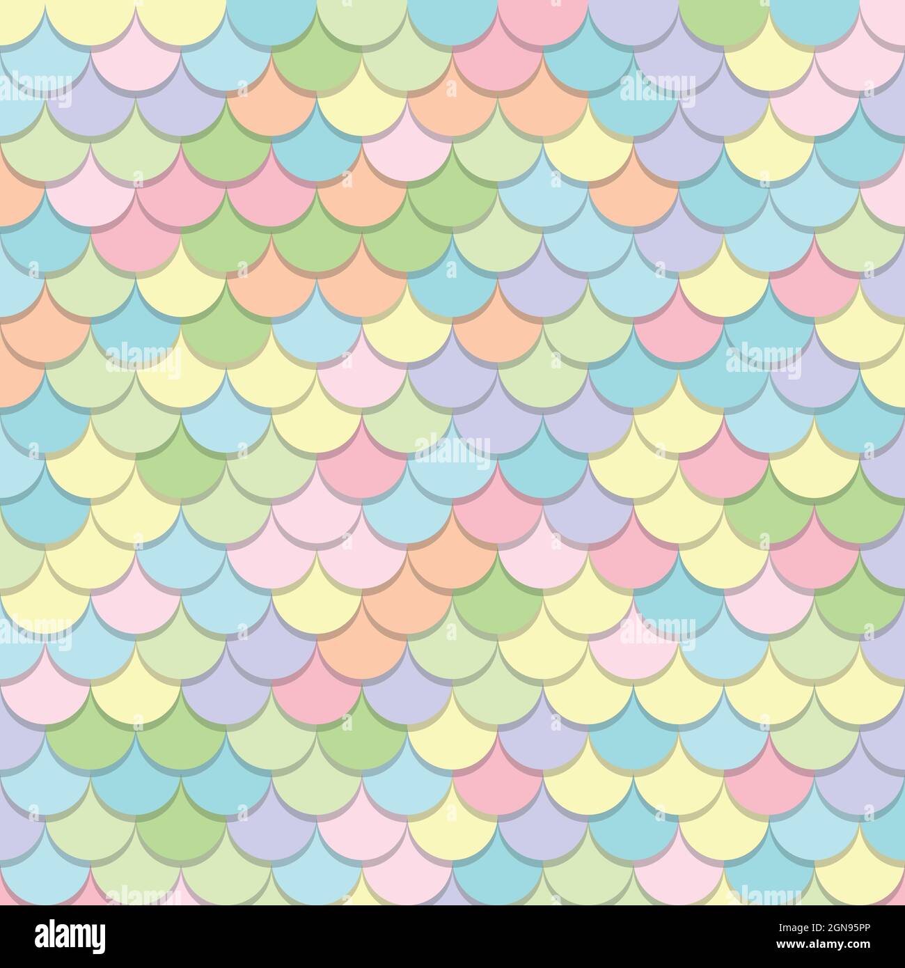 Fantasy Mermaid Scales Pattern Magic Scales Of A Mermaid Stock Vector 