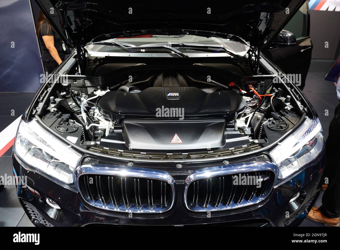 DUBAI, UAE NOVEMBER 17 The BMW X5M SUV is on Dubai Motor Show 2017