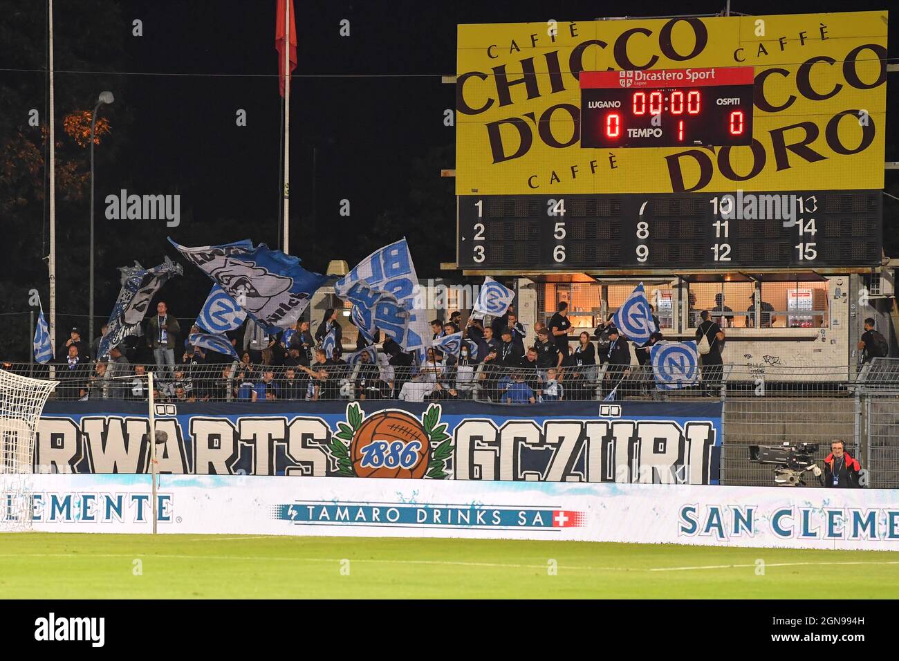 Lugano, Switzerland. 23rd Sep, 2021. Mohammed Amoura (#6 Lugano) during the  Super League match between FC Lugano and Grasshopper Club Zuerich at  Cornaredo Stadium in Lugano, Switzerland Credit: SPP Sport Press Photo. /