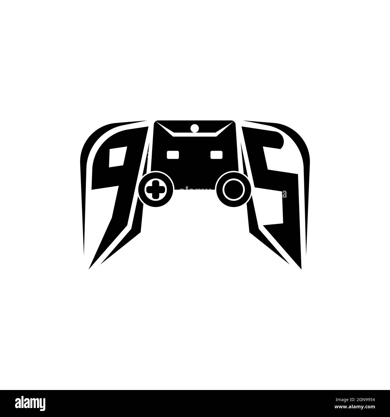 MQ Monogram Logo Letter Pillars Geometric shape style vector, Law Firm