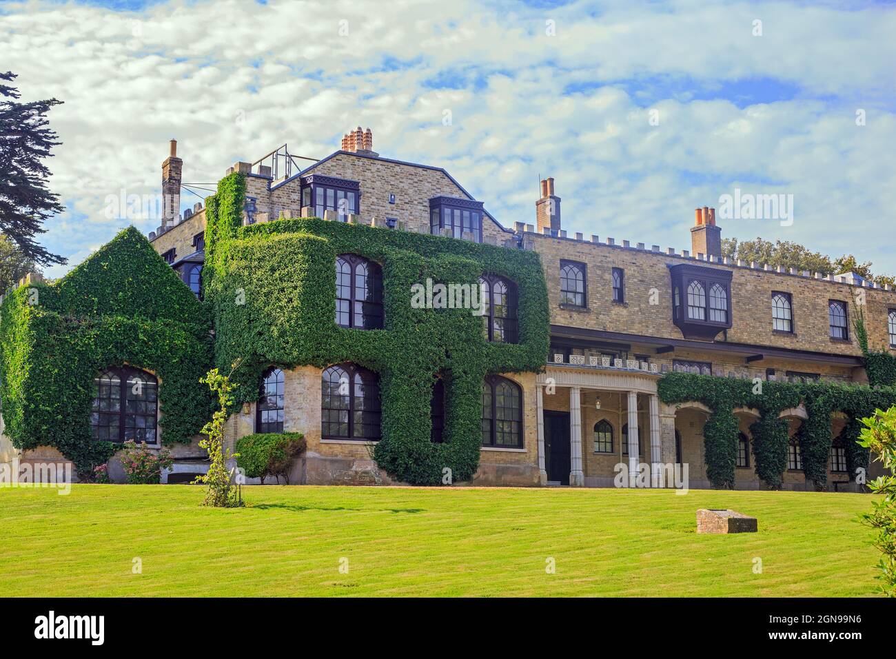 Farringford, Isle of Wight, 2021. This is a Grade 1 Listed Building and was the main residence of the Poet Laureate Alfred, Lord Tennyson from 1853 un Stock Photo