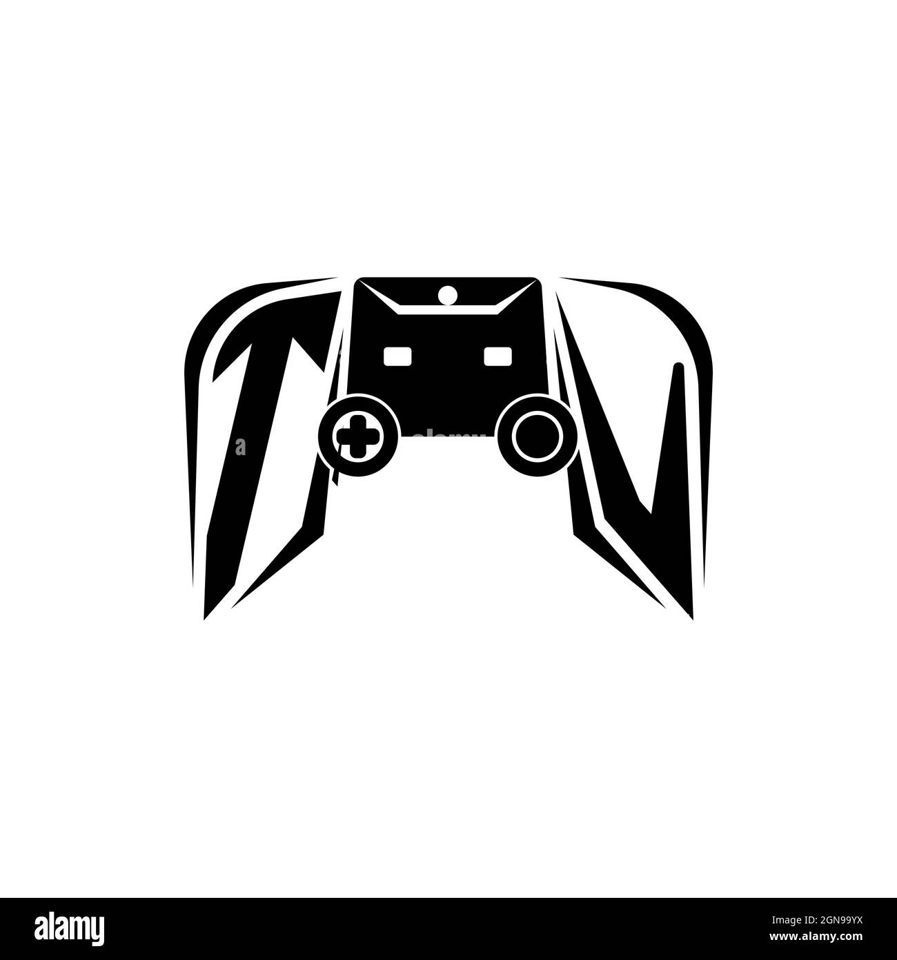 TV Initial ESport gaming logo. Game console shape style vector template  Stock Vector Image & Art - Alamy