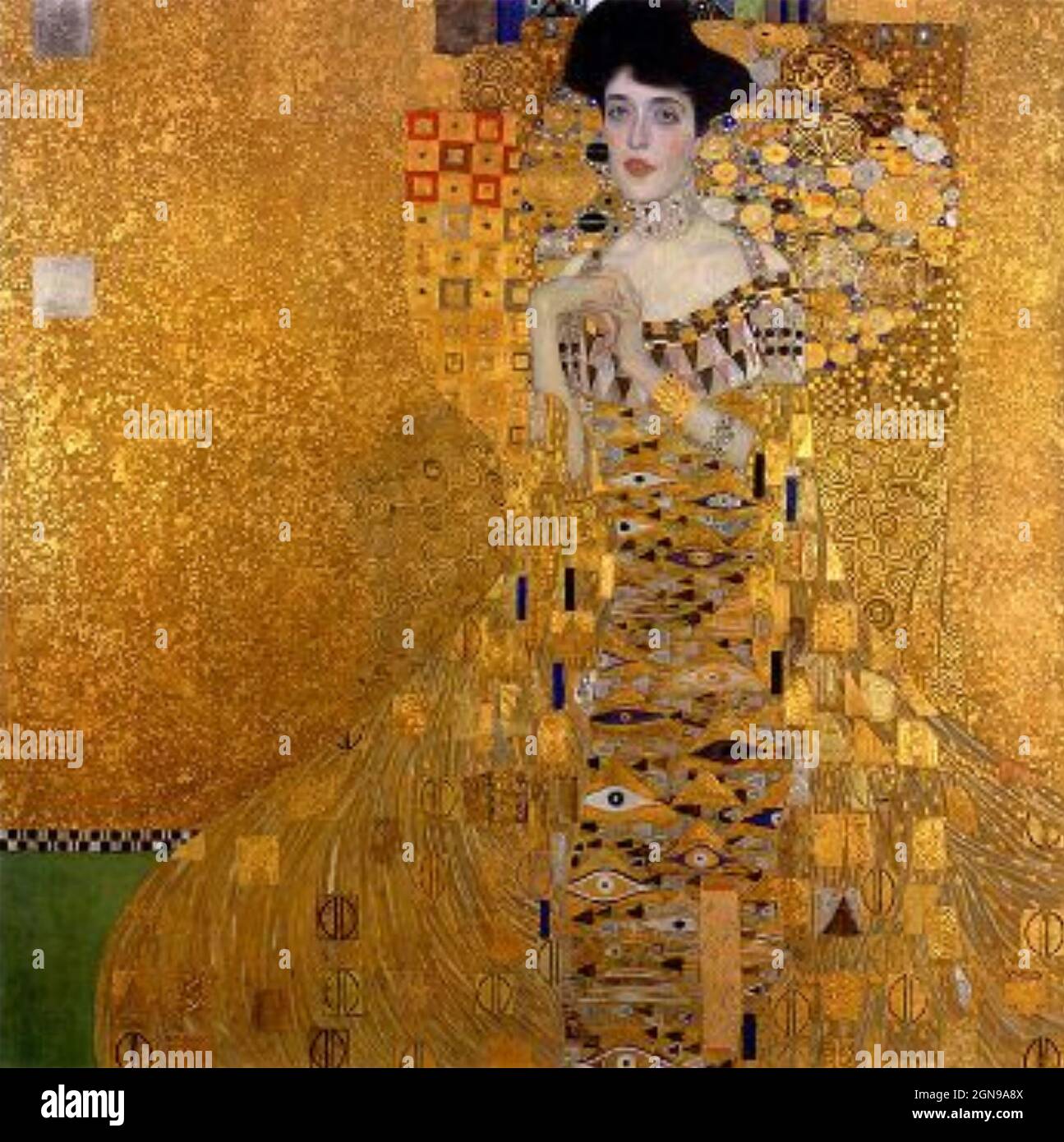 PORTRAIT OF ADELE BLOCH-BAUER I painted between 1903 and 1907  by Austrian artist Gustav Klimt (1862-1918)  held in the Neue Galerie, New York. Stock Photo
