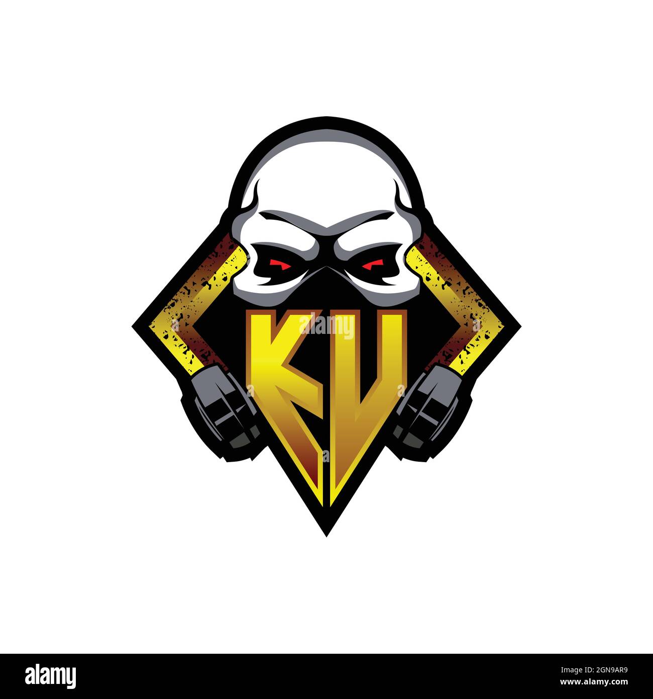 XE Initial ESport gaming logo. Game console shape style vector template Stock Vector