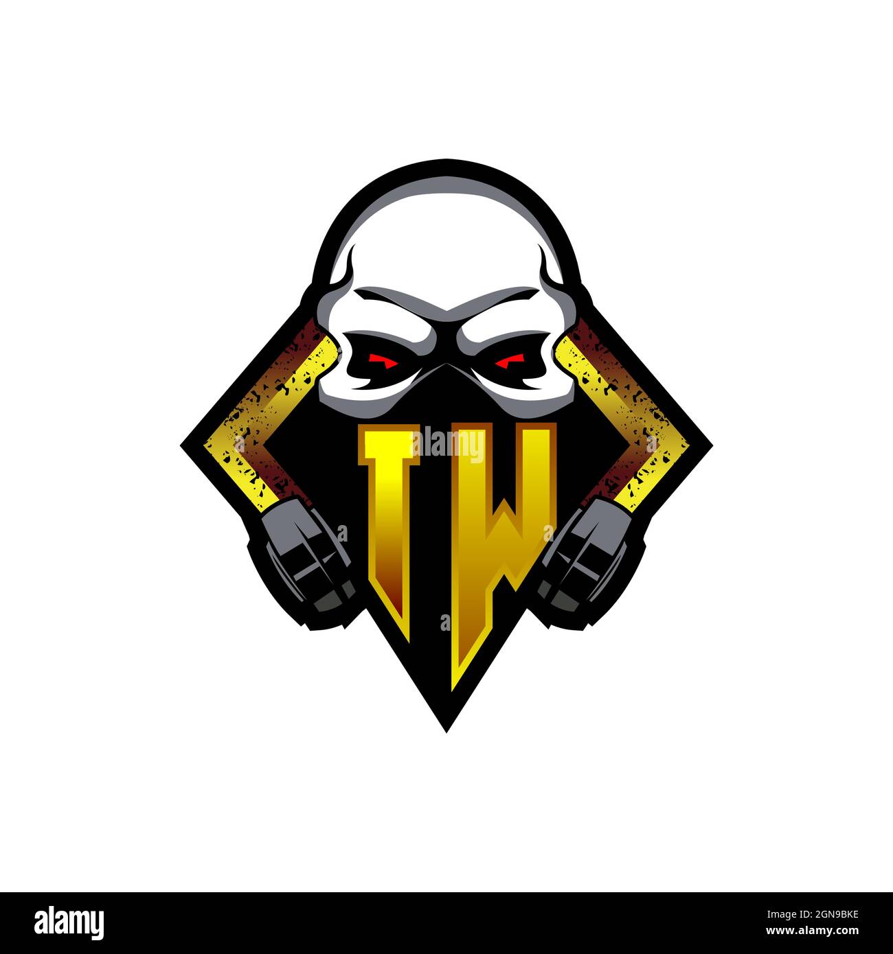 SZ Initial ESport gaming logo. Game console shape style vector template Stock Vector