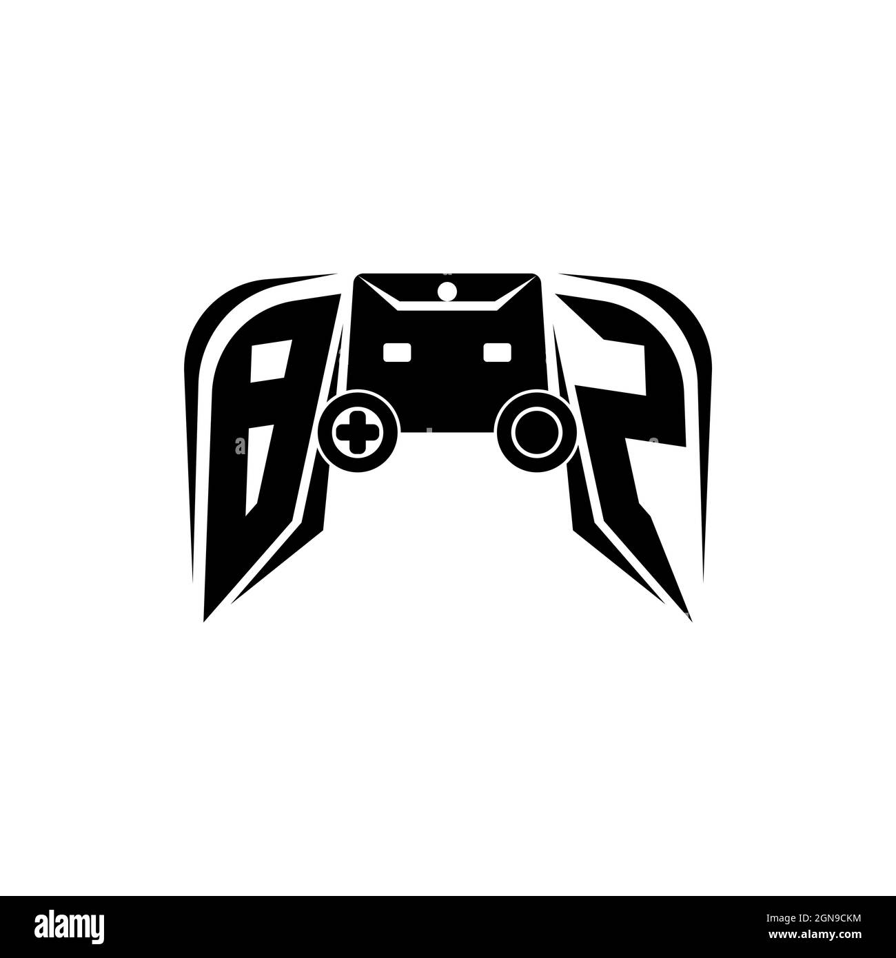 BZ Initial ESport gaming logo. Game console shape style vector template Stock Vector