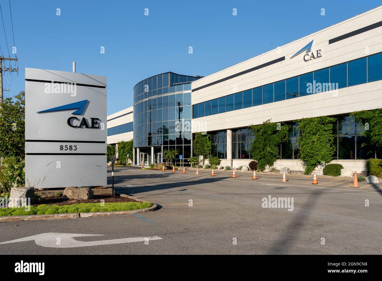 Montreal, QC, Canada - September 4, 2021:CAE headquarters in Montreal, QC, Canada. Stock Photo