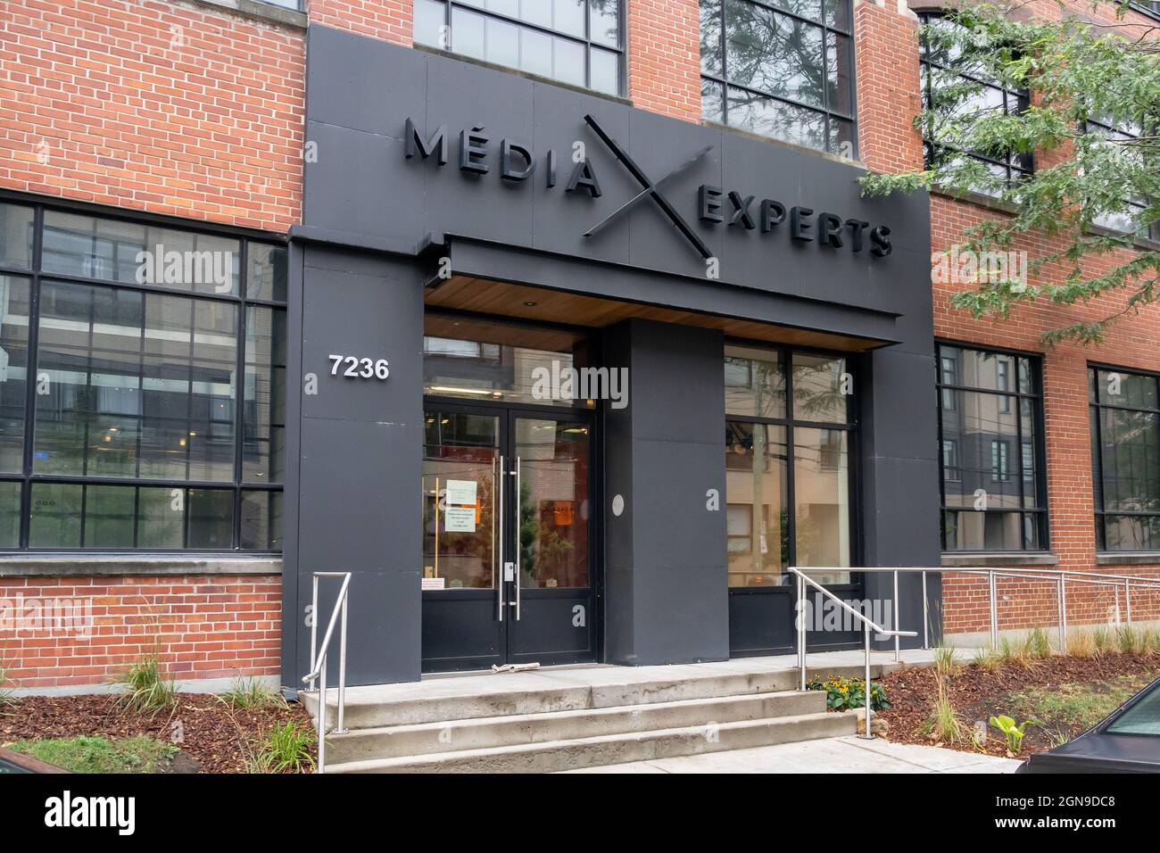 Montreal, QC, Canada - September 6, 2021: Media Experts headquarters in Montreal, QC, Canada. Stock Photo