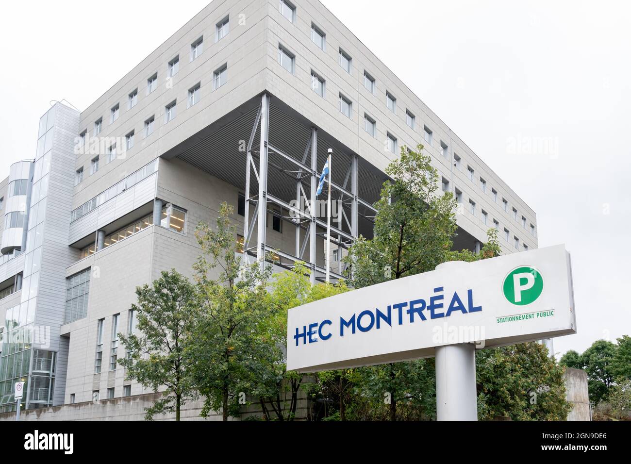 Montreal, Quebec, Canada - September 6, 2021: Campus of HEC Montreal in University of Montreal, QC, Canada. Stock Photo