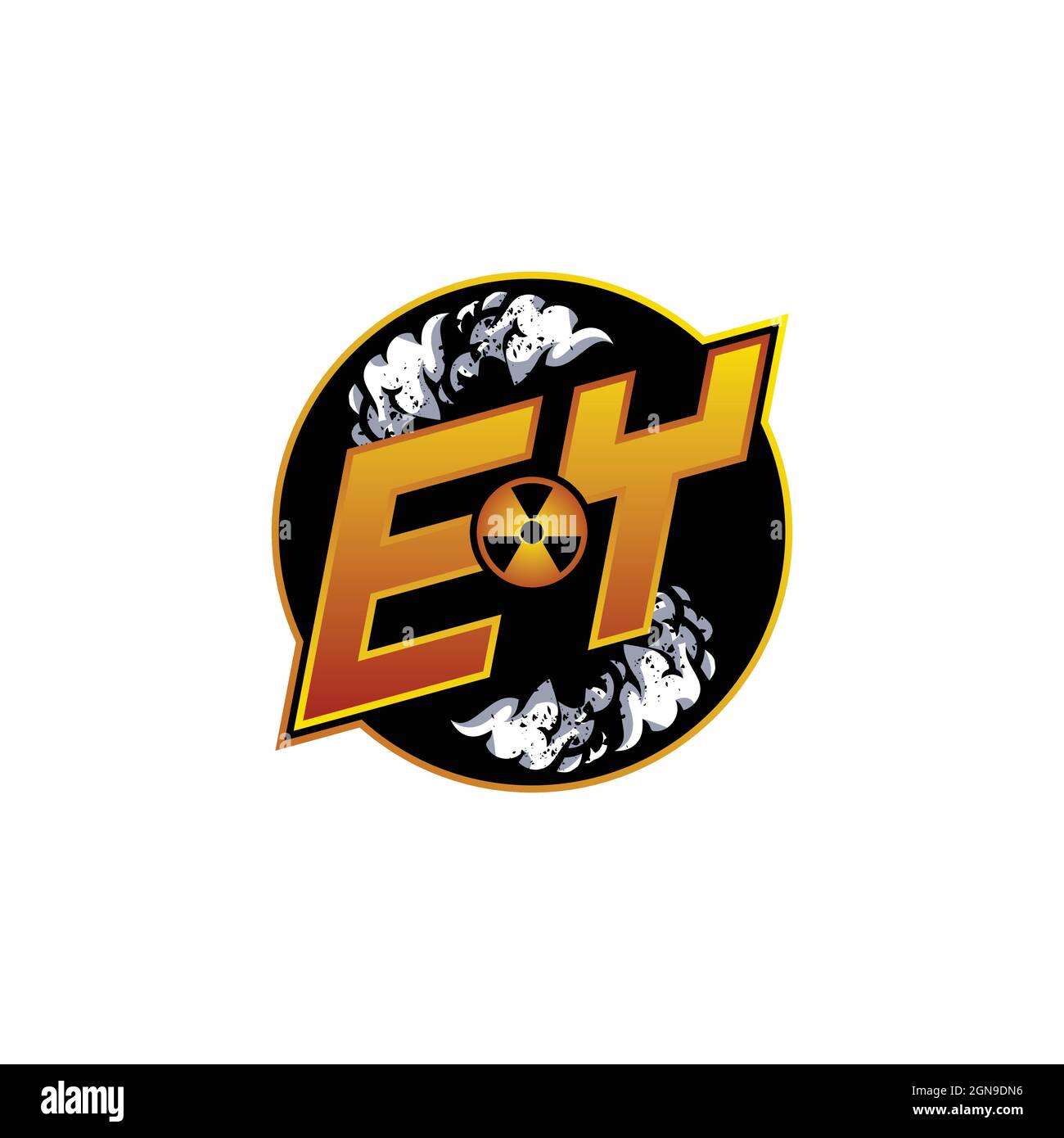 FZ Logo monogram with Skull Shape designs template vector icon modern Stock Vector