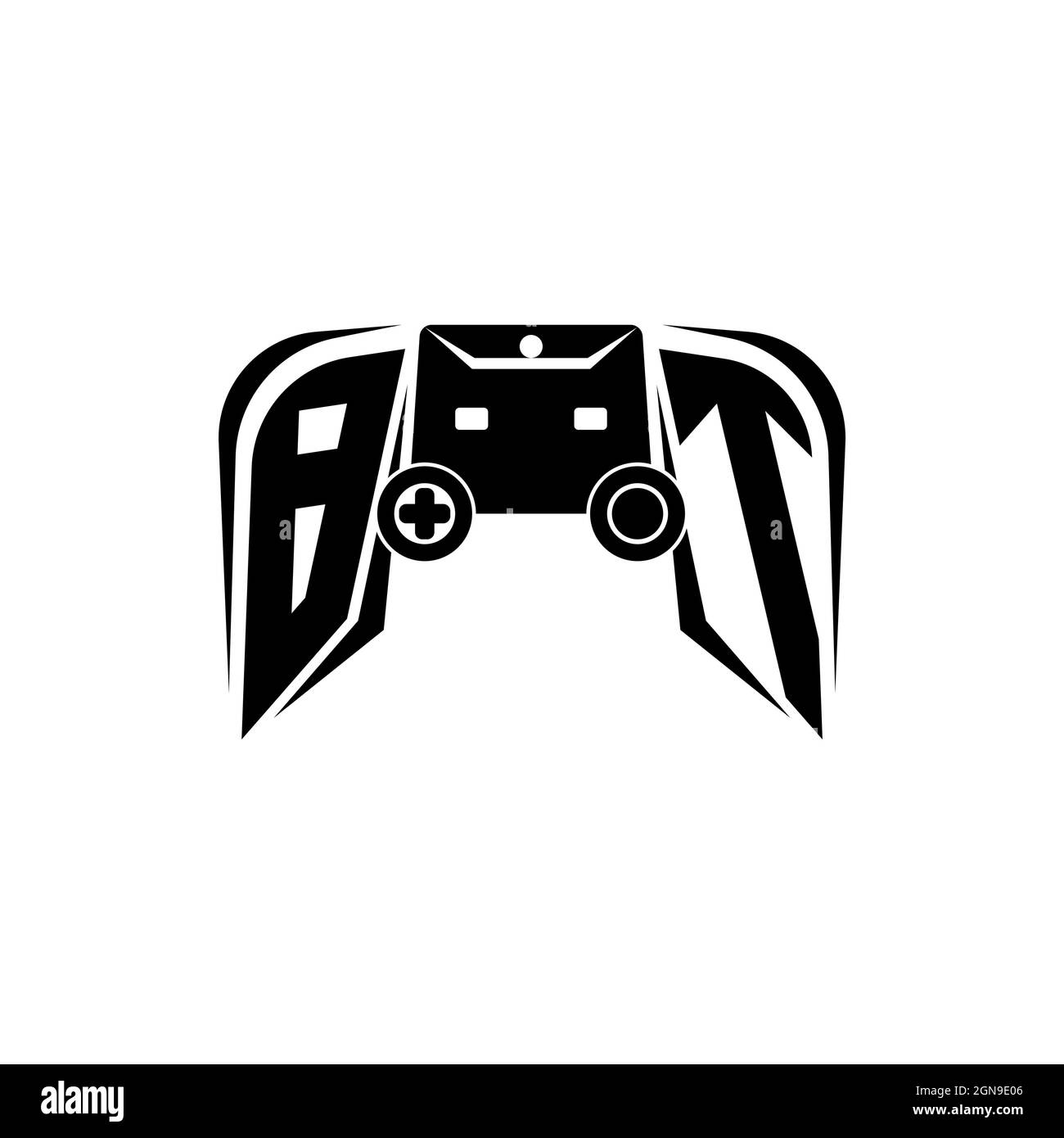 BT Initial ESport gaming logo. Game console shape style vector template  Stock Vector Image & Art - Alamy