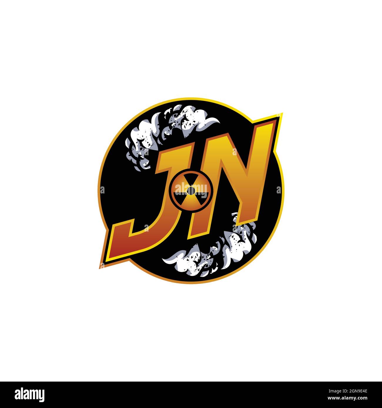 IM Logo monogram with Skull Shape designs template vector icon modern Stock Vector