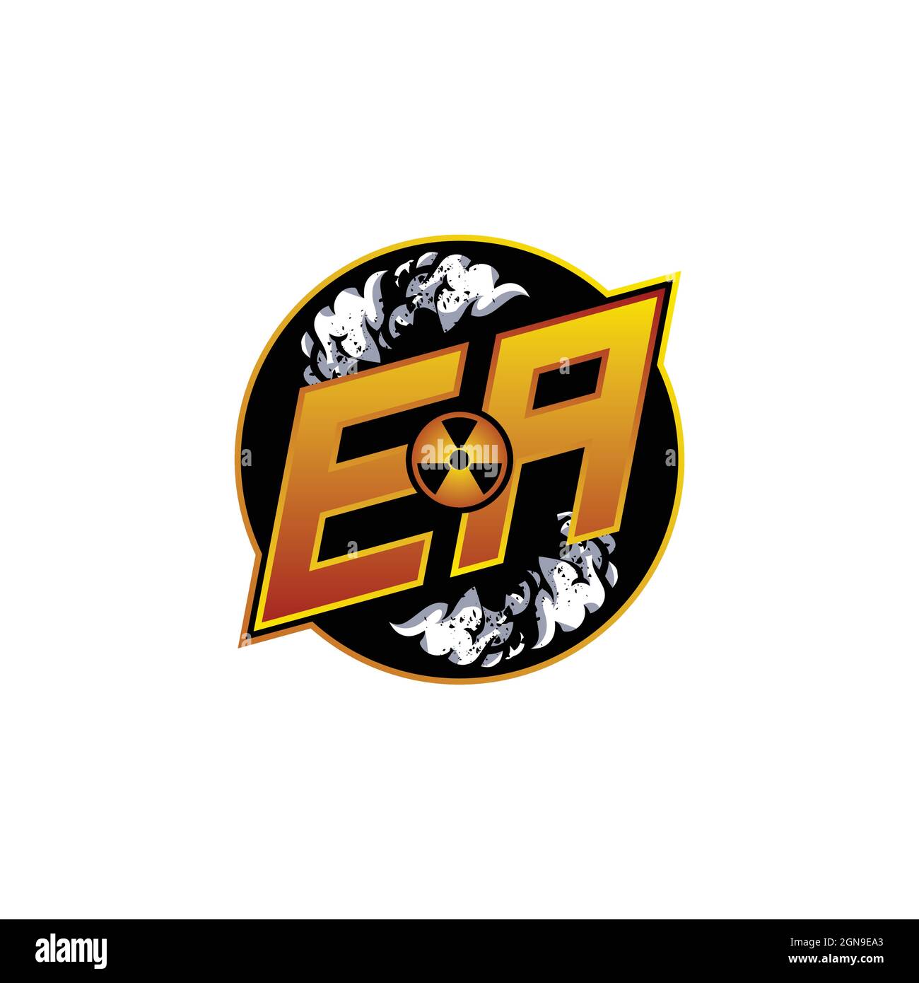 FB Logo monogram with Skull Shape designs template vector icon modern Stock Vector
